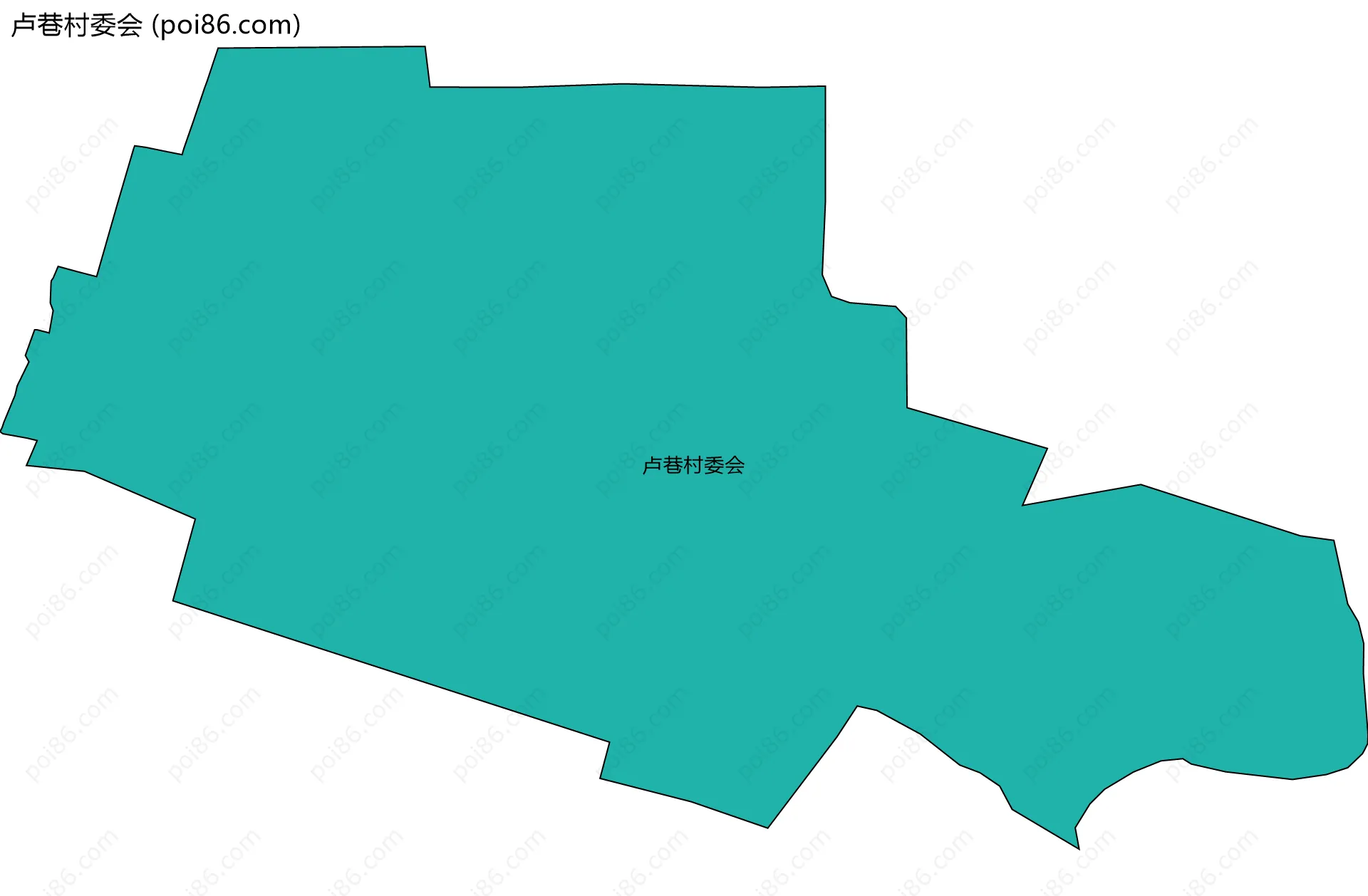卢巷村委会边界地图