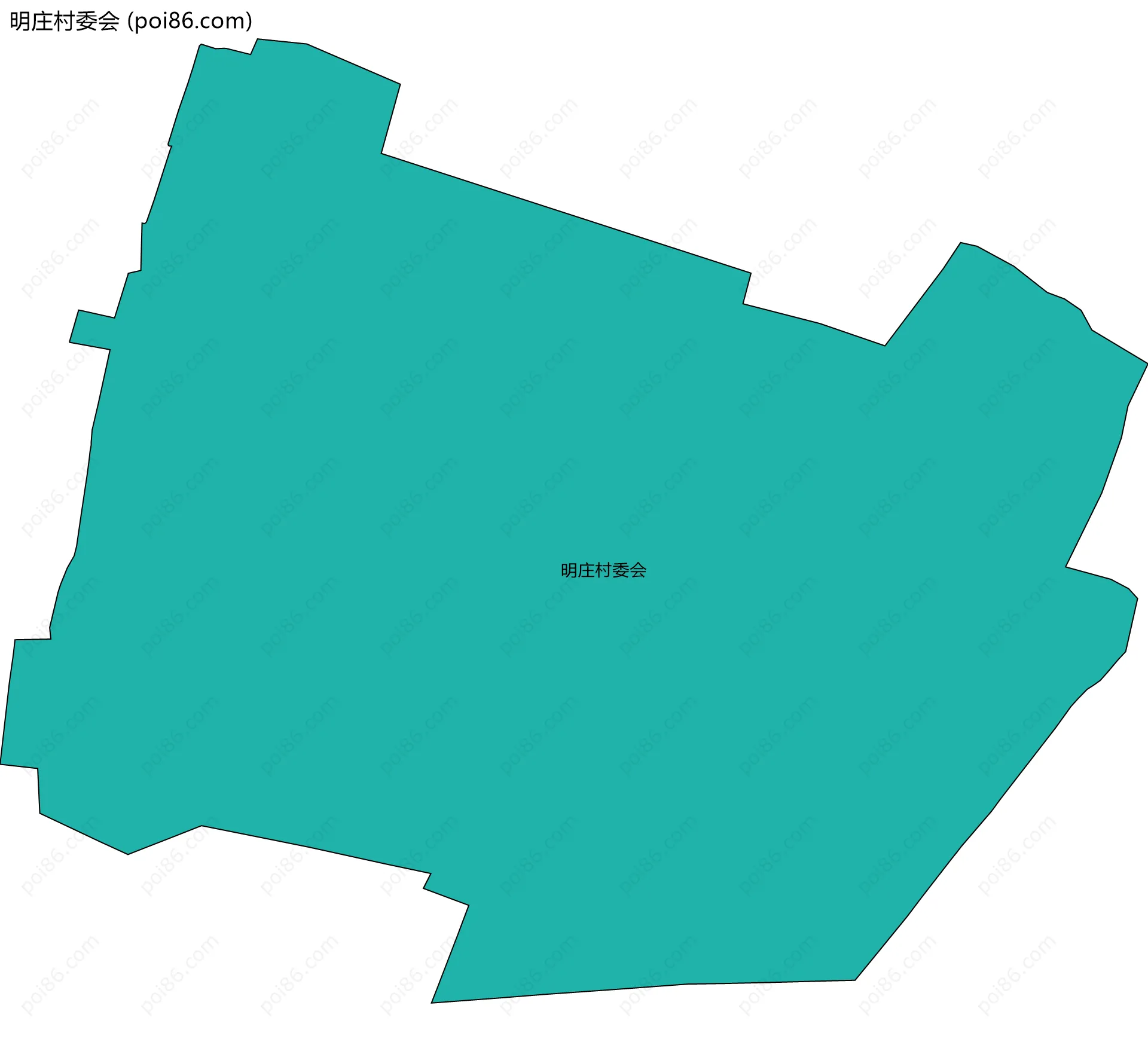 明庄村委会边界地图