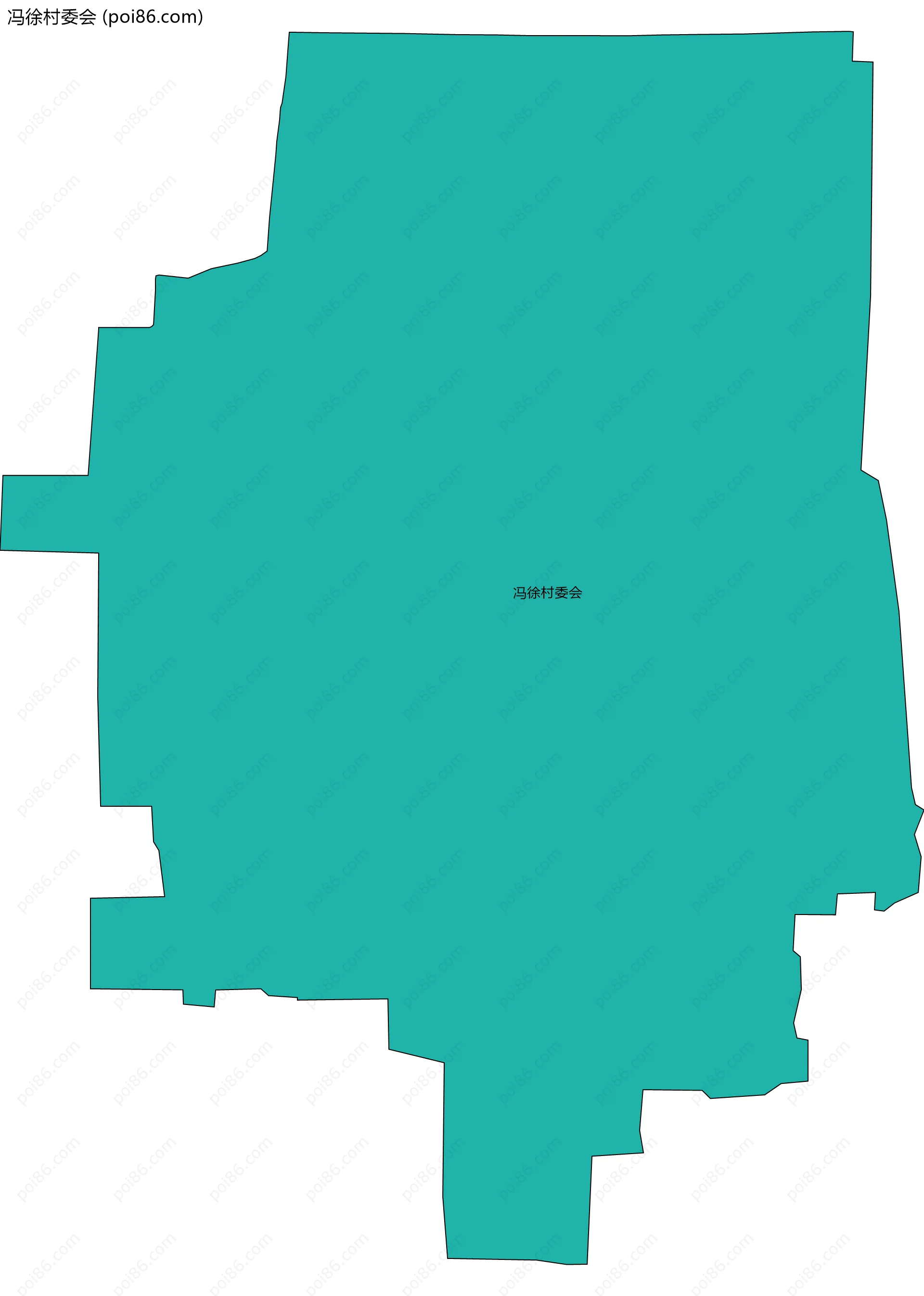 冯徐村委会边界地图