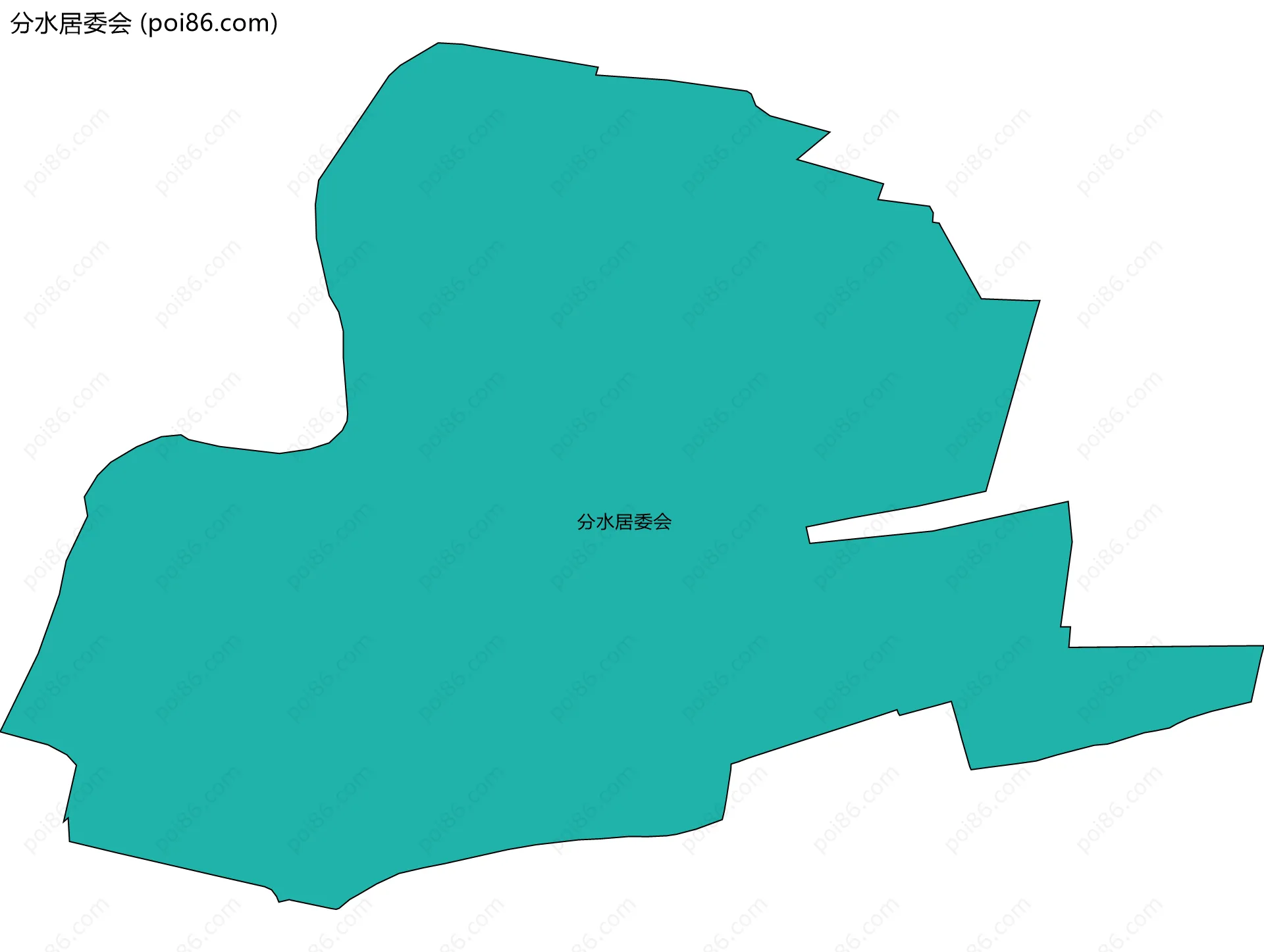 分水居委会边界地图