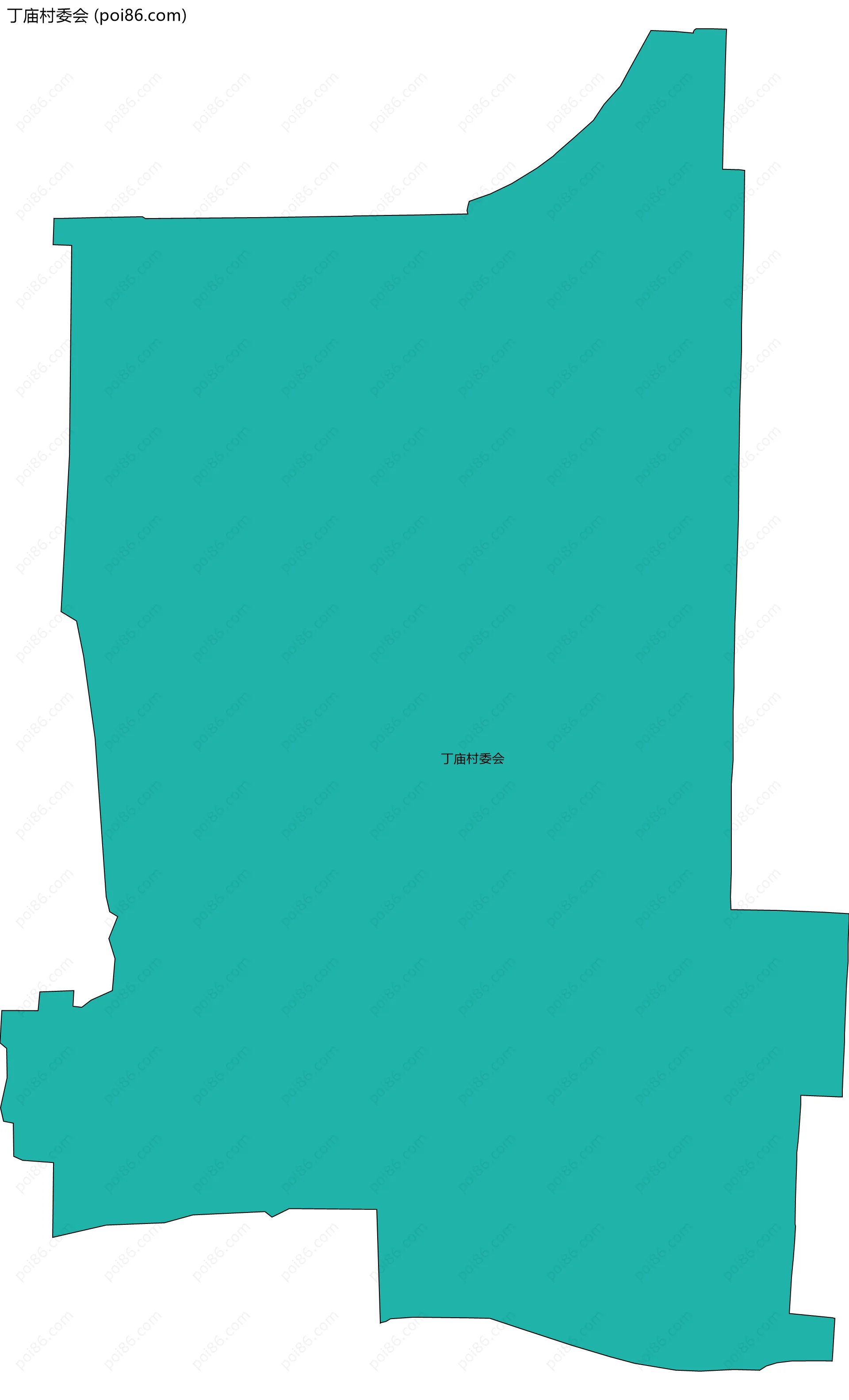 丁庙村委会边界地图