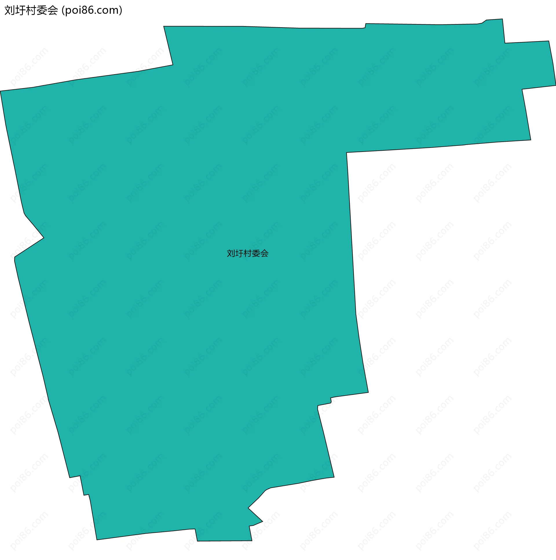 刘圩村委会边界地图