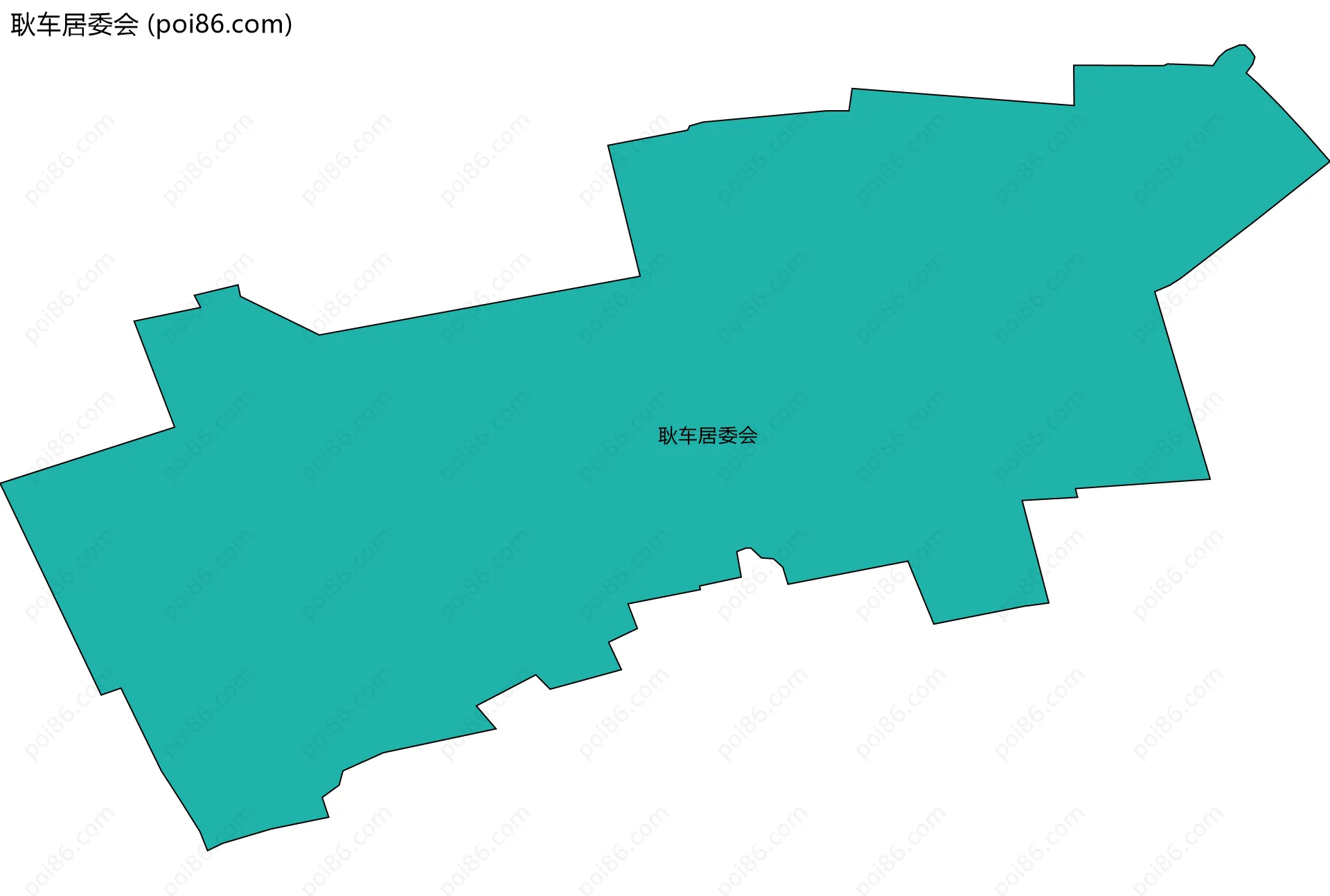 耿车居委会边界地图
