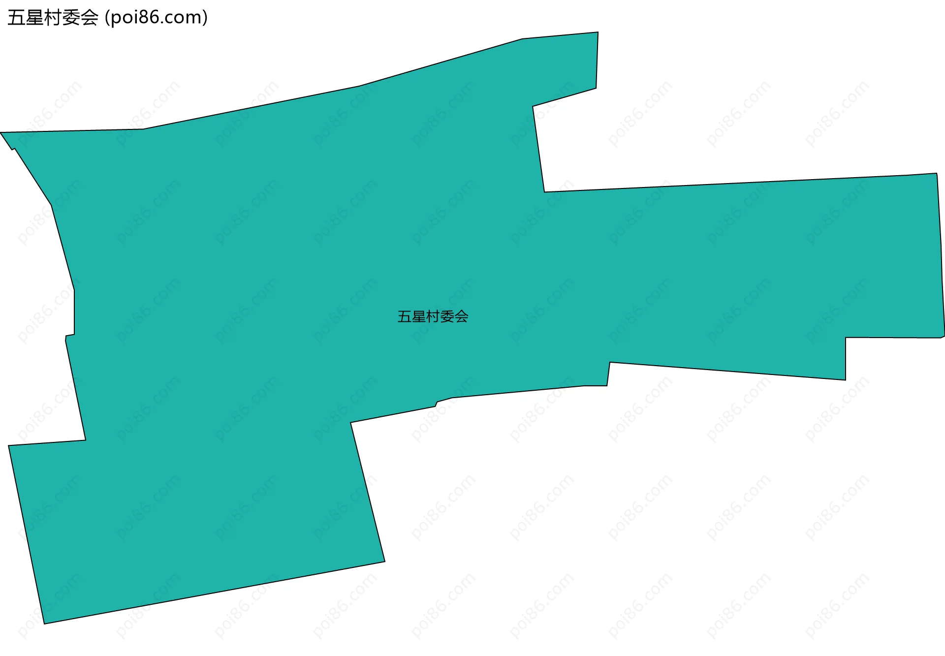 五星村委会边界地图