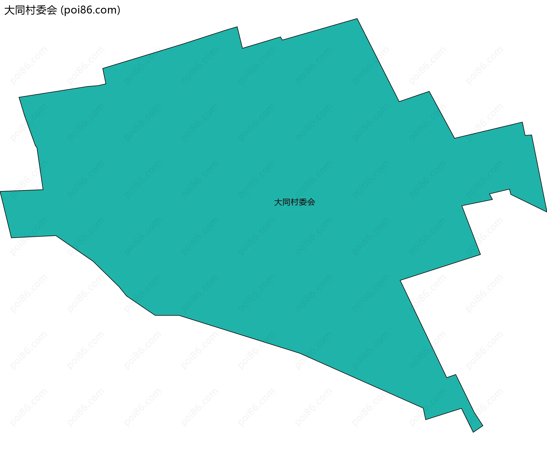 大同村委会边界地图