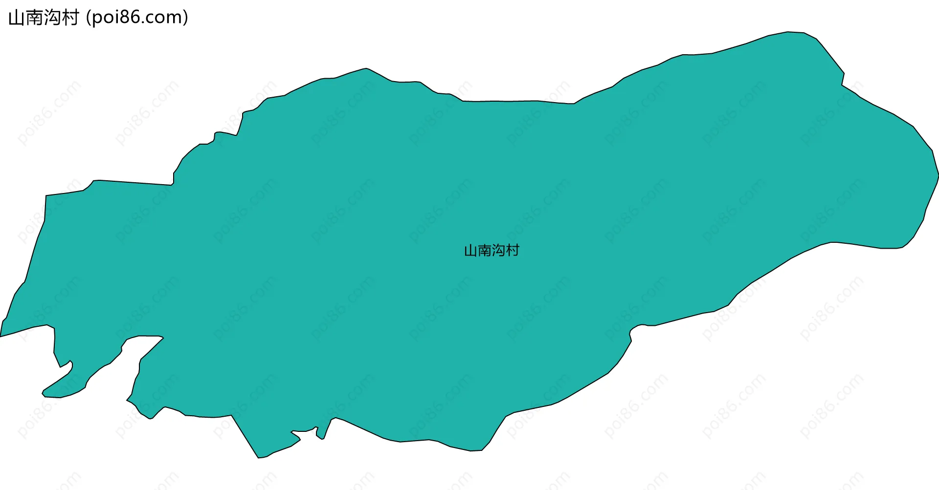 山南沟村边界地图