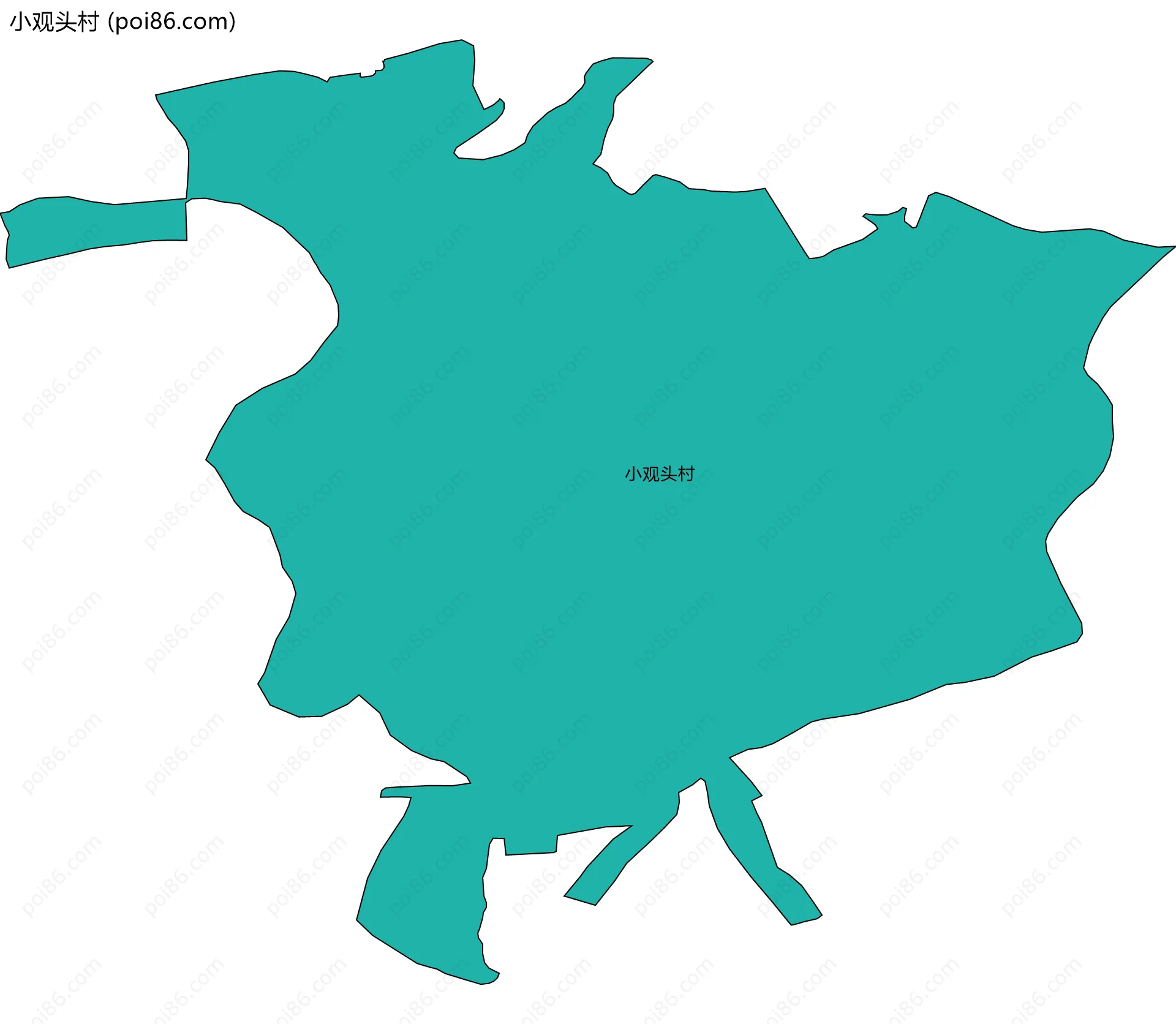 小观头村边界地图