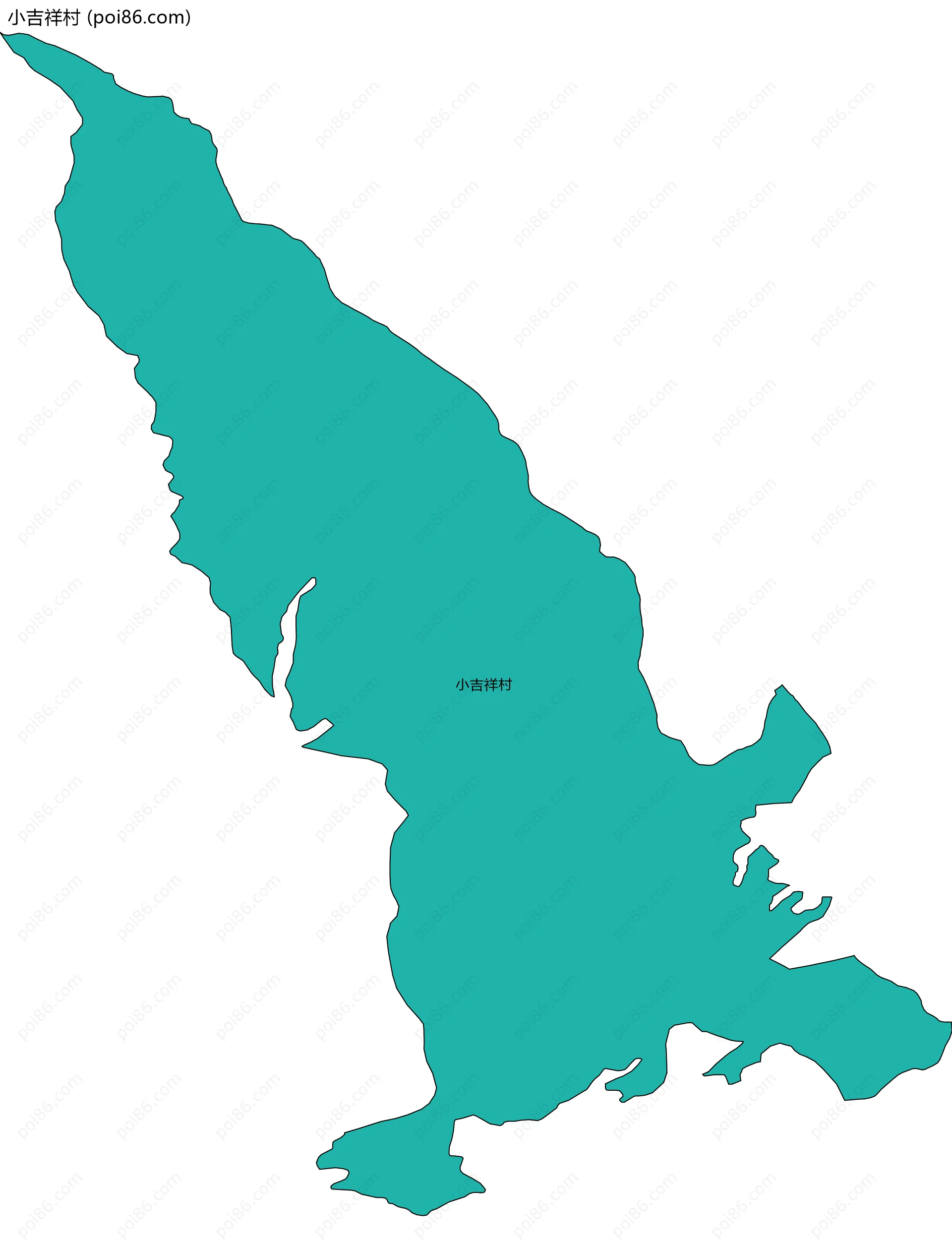 小吉祥村边界地图