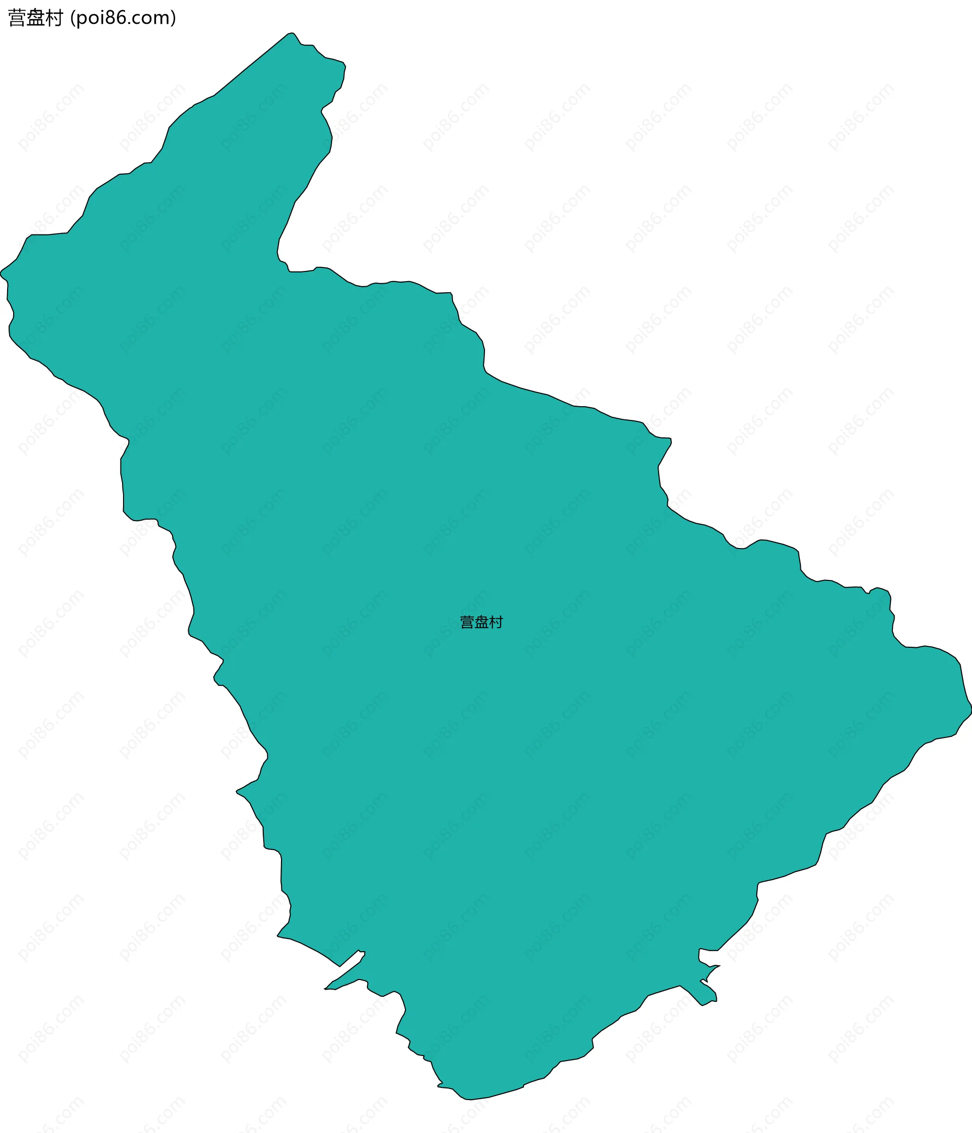 营盘村边界地图