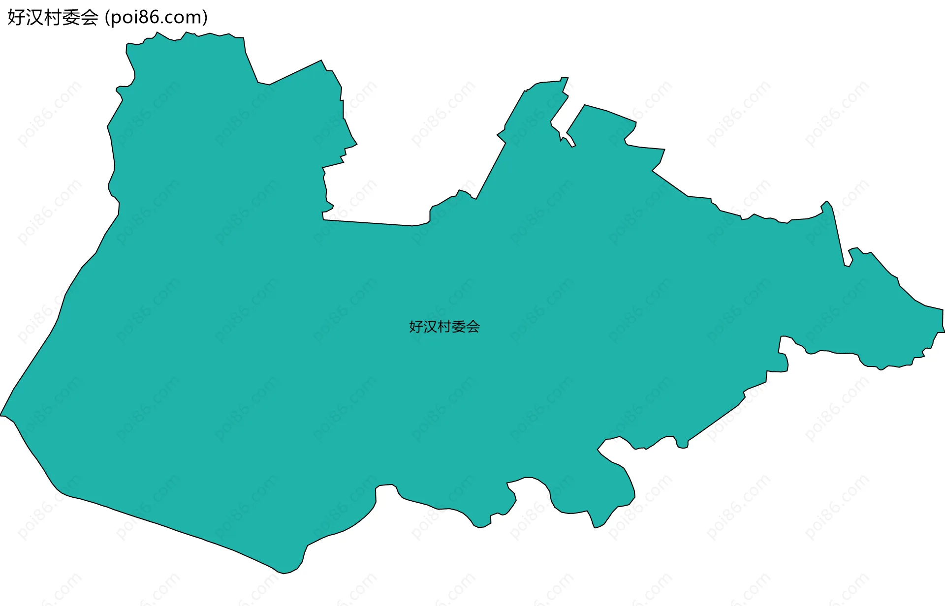 好汉村委会边界地图