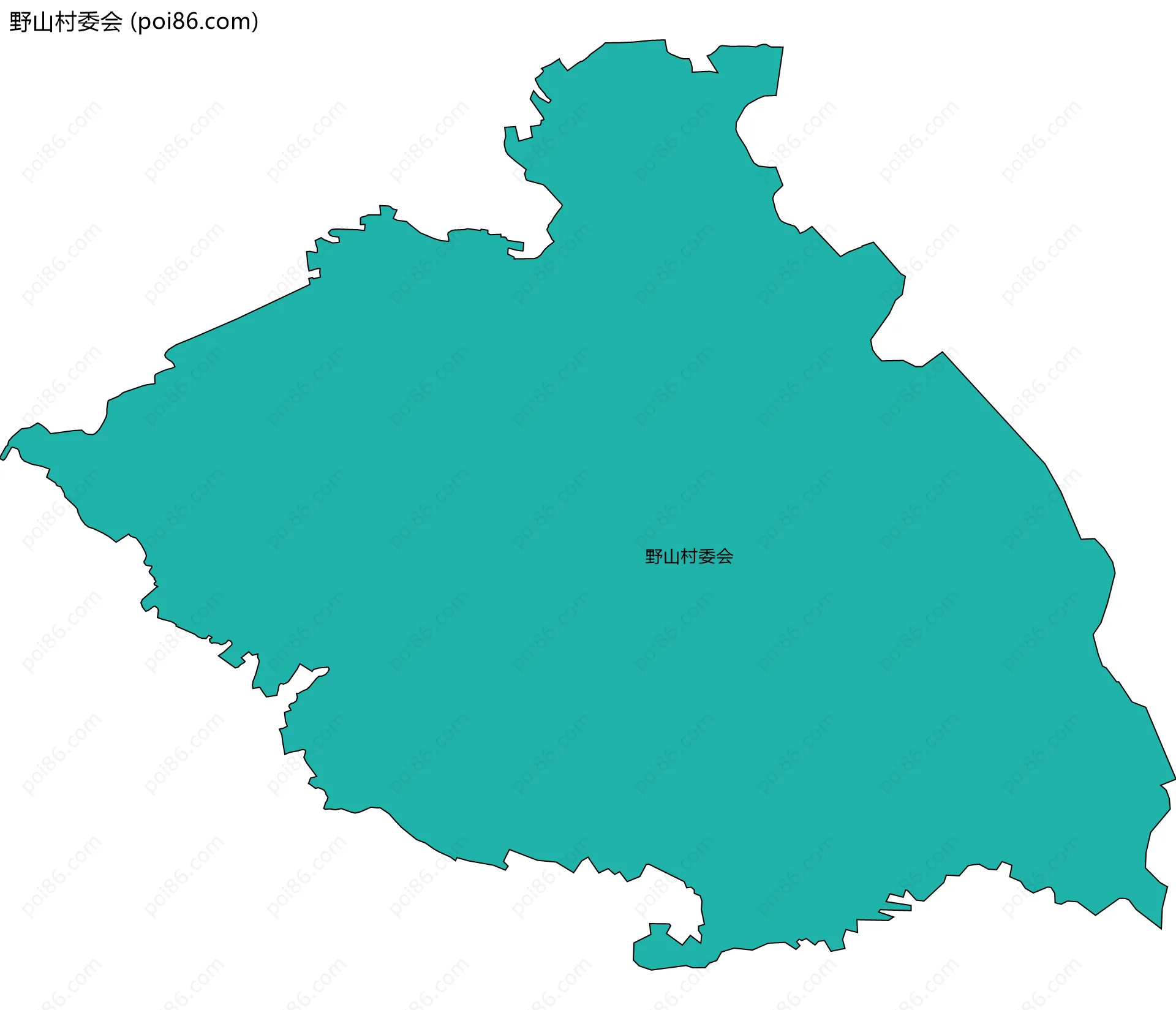野山村委会边界地图