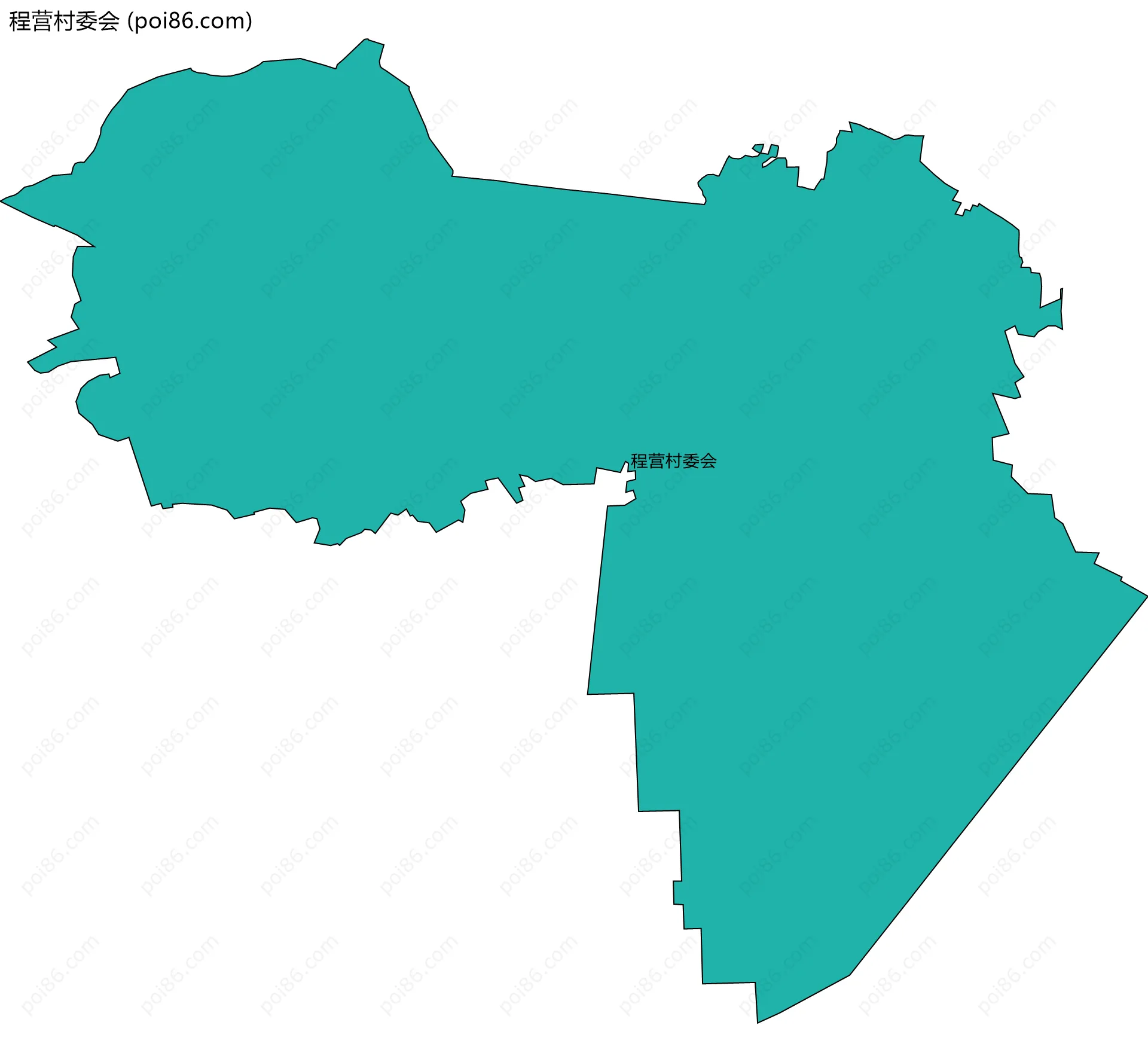 程营村委会边界地图