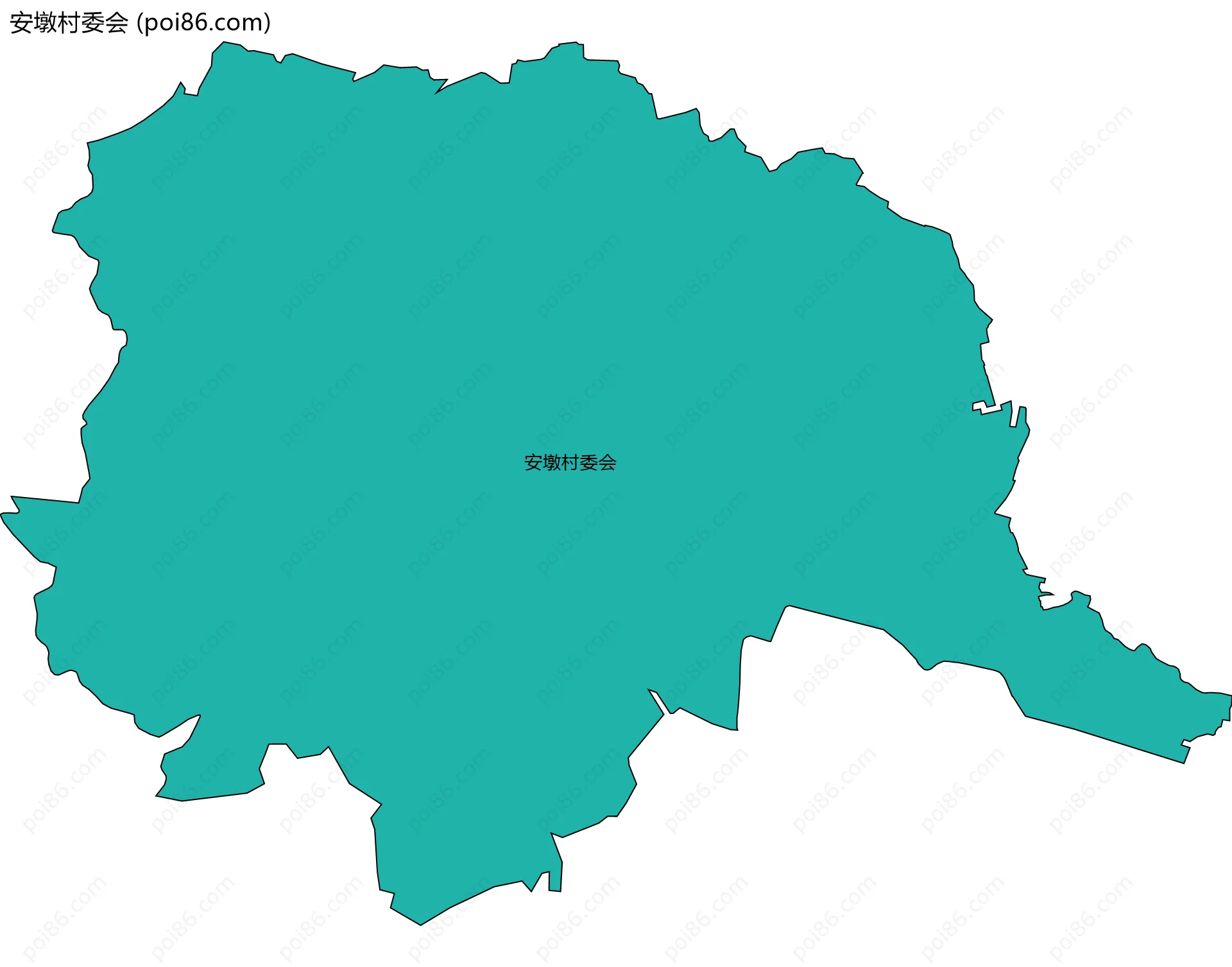 安墩村委会边界地图