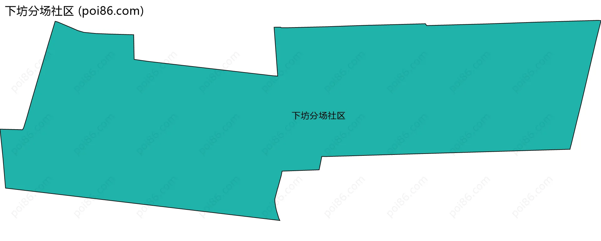 下坊分场社区边界地图