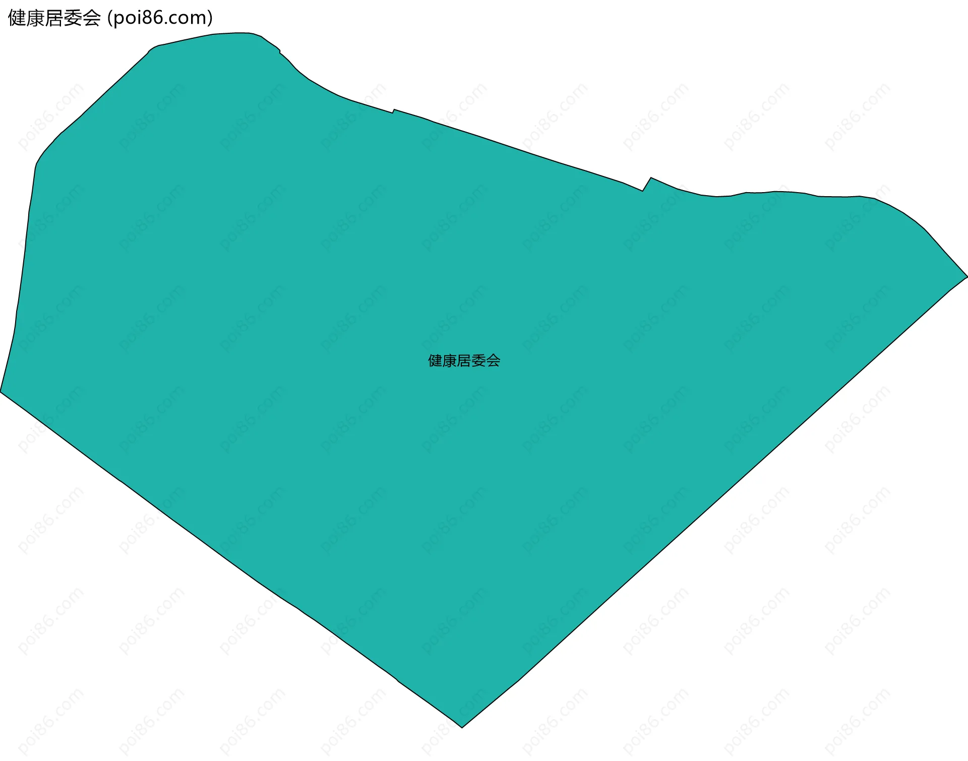 健康居委会边界地图