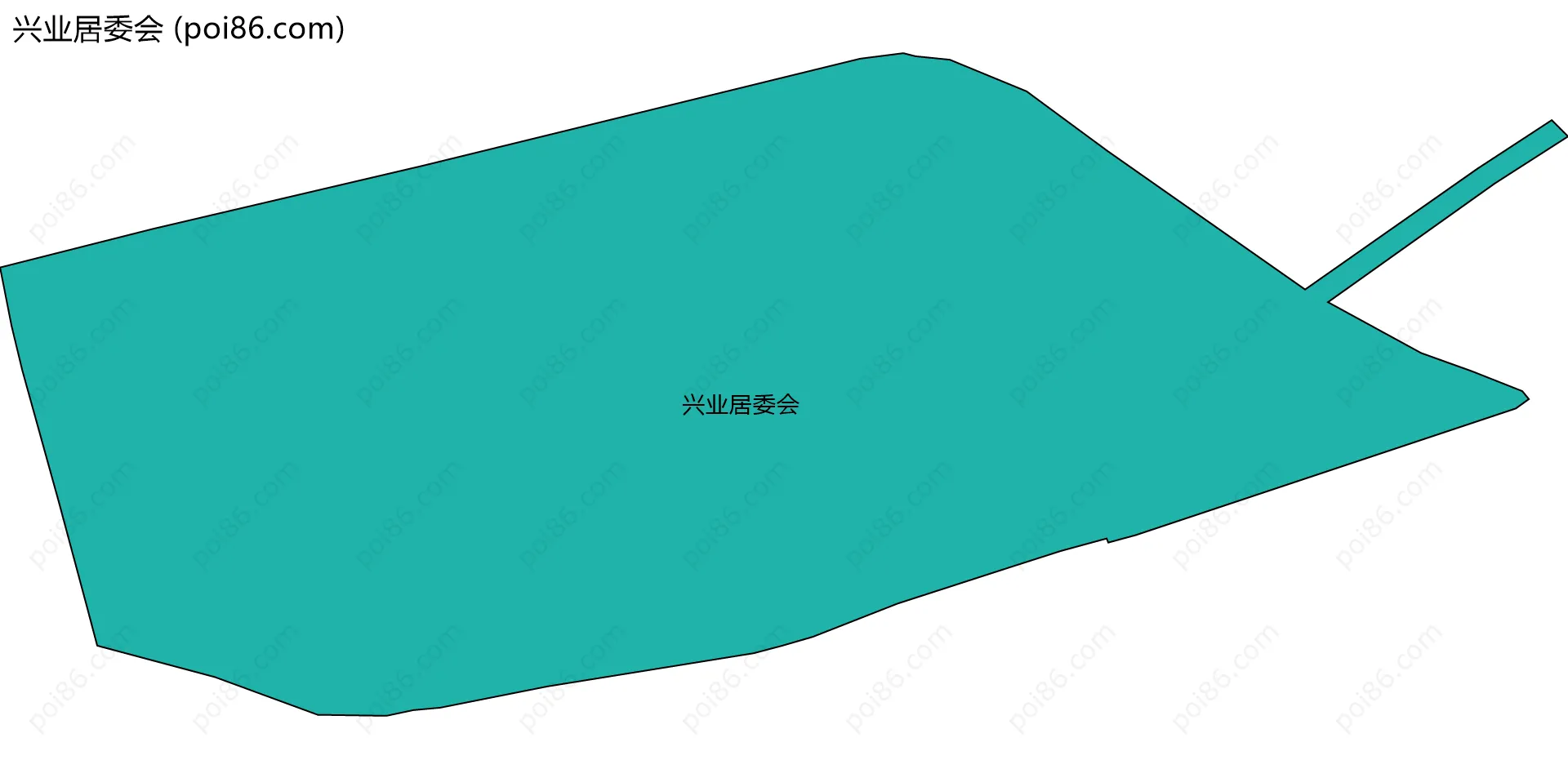 兴业居委会边界地图