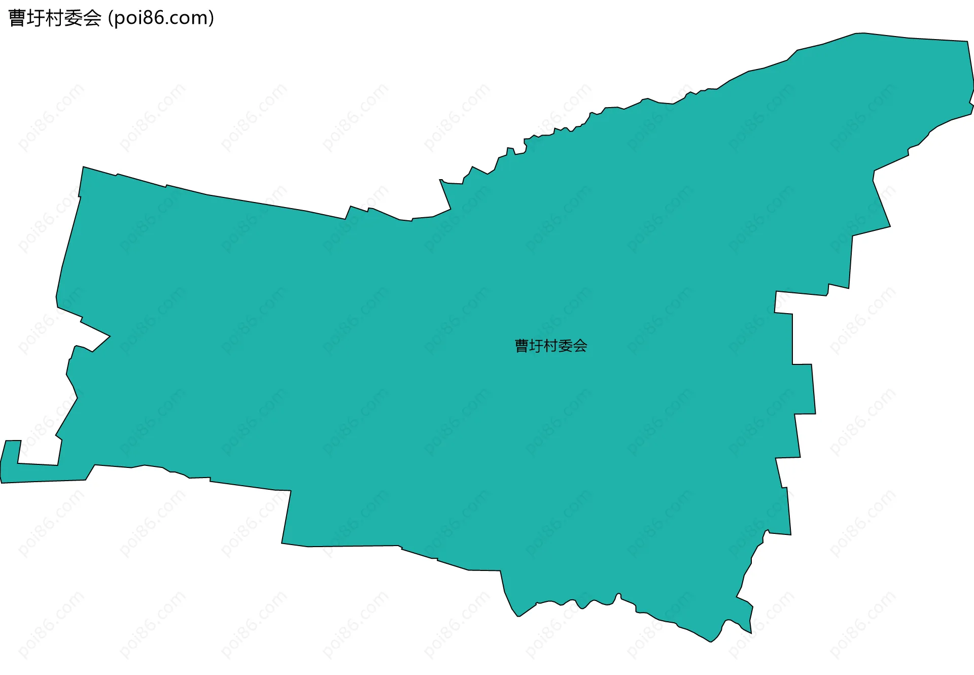 曹圩村委会边界地图