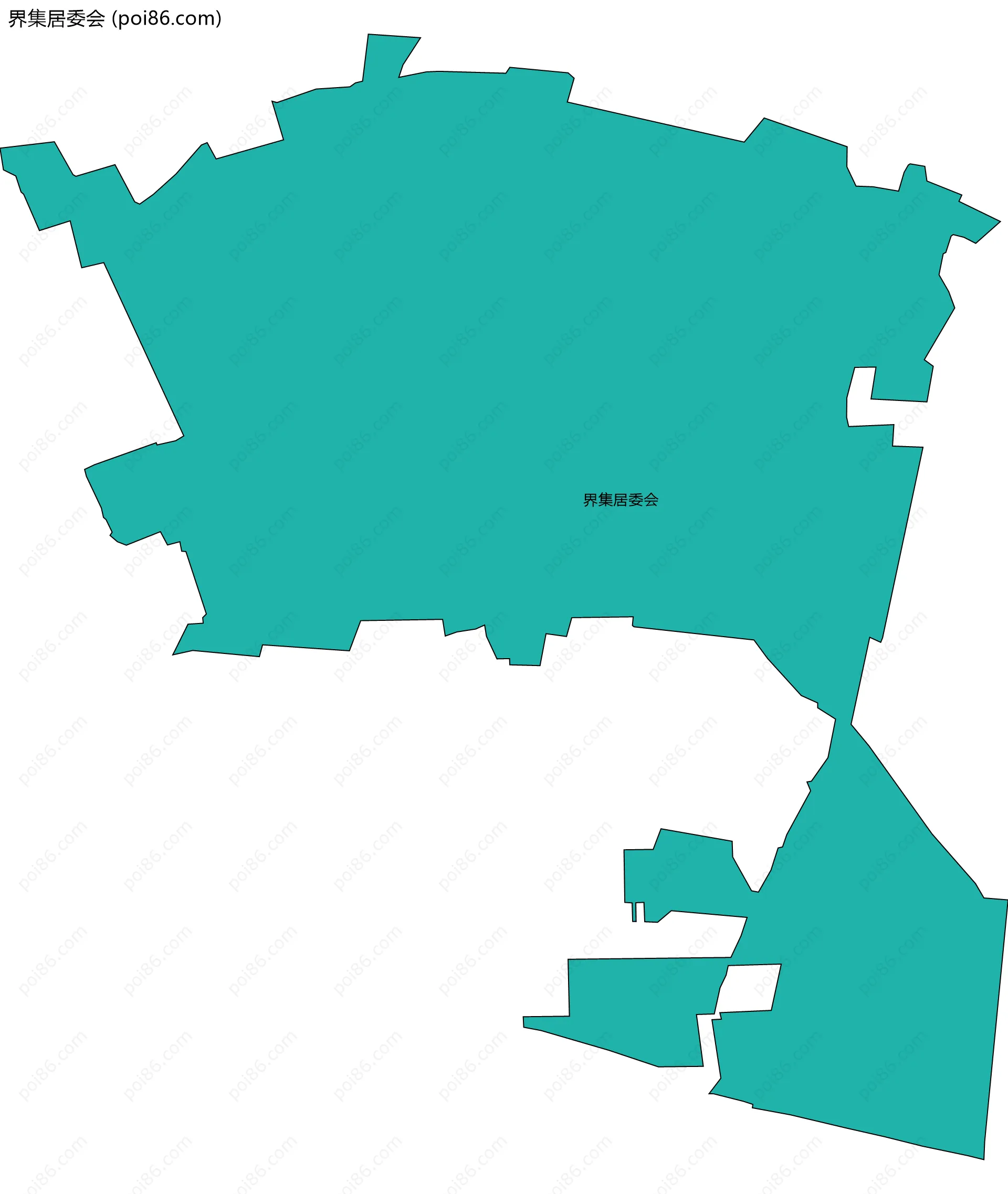 界集居委会边界地图