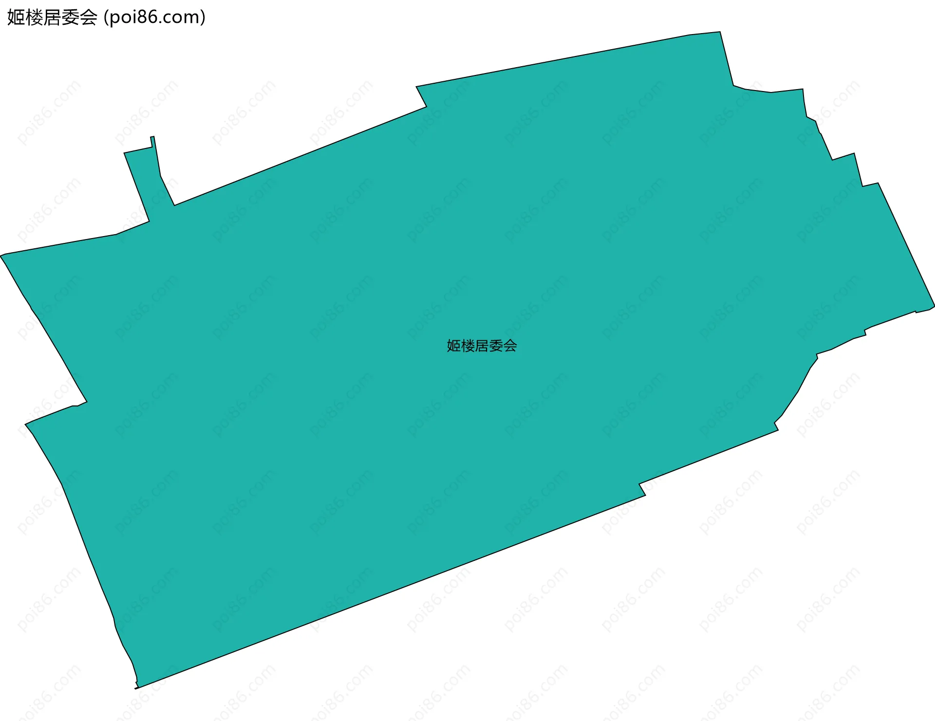 姬楼居委会边界地图
