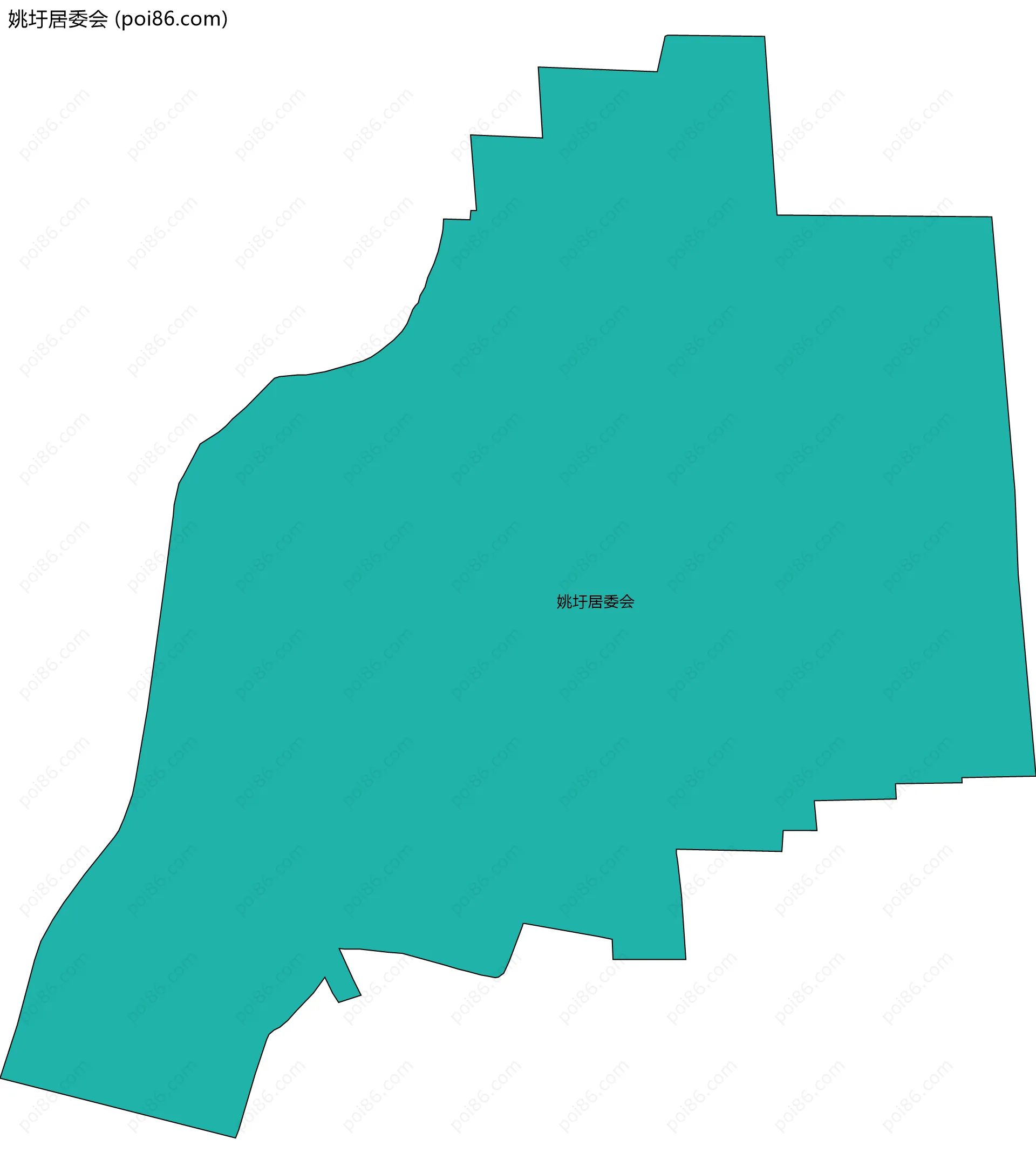 姚圩居委会边界地图