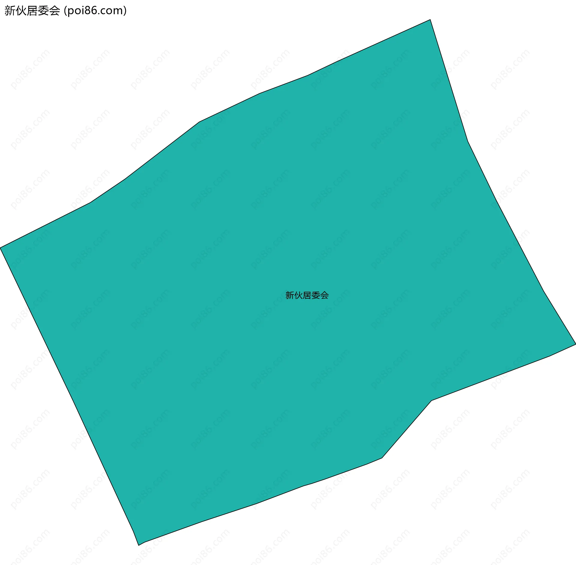 新伙居委会边界地图