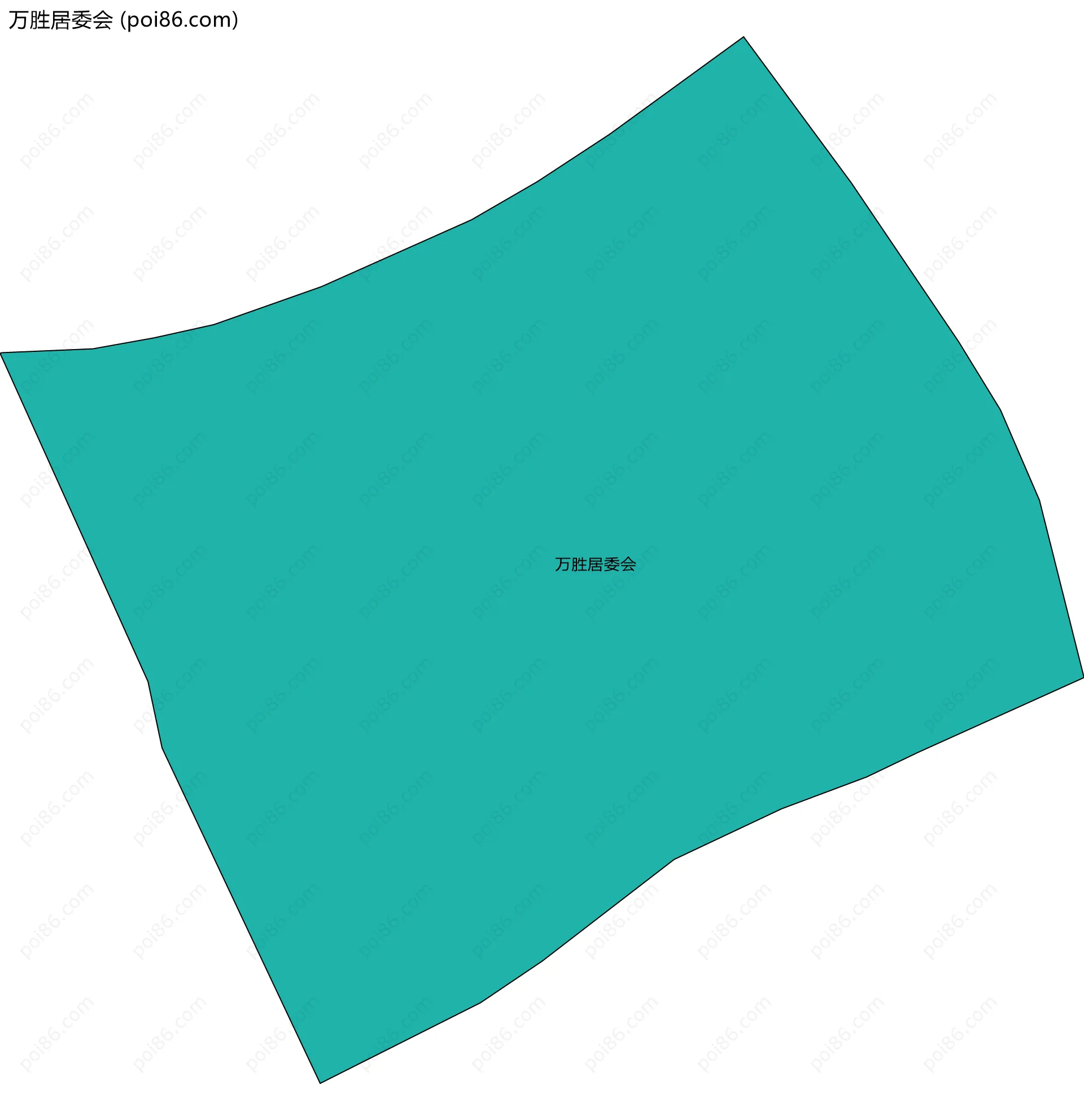 万胜居委会边界地图