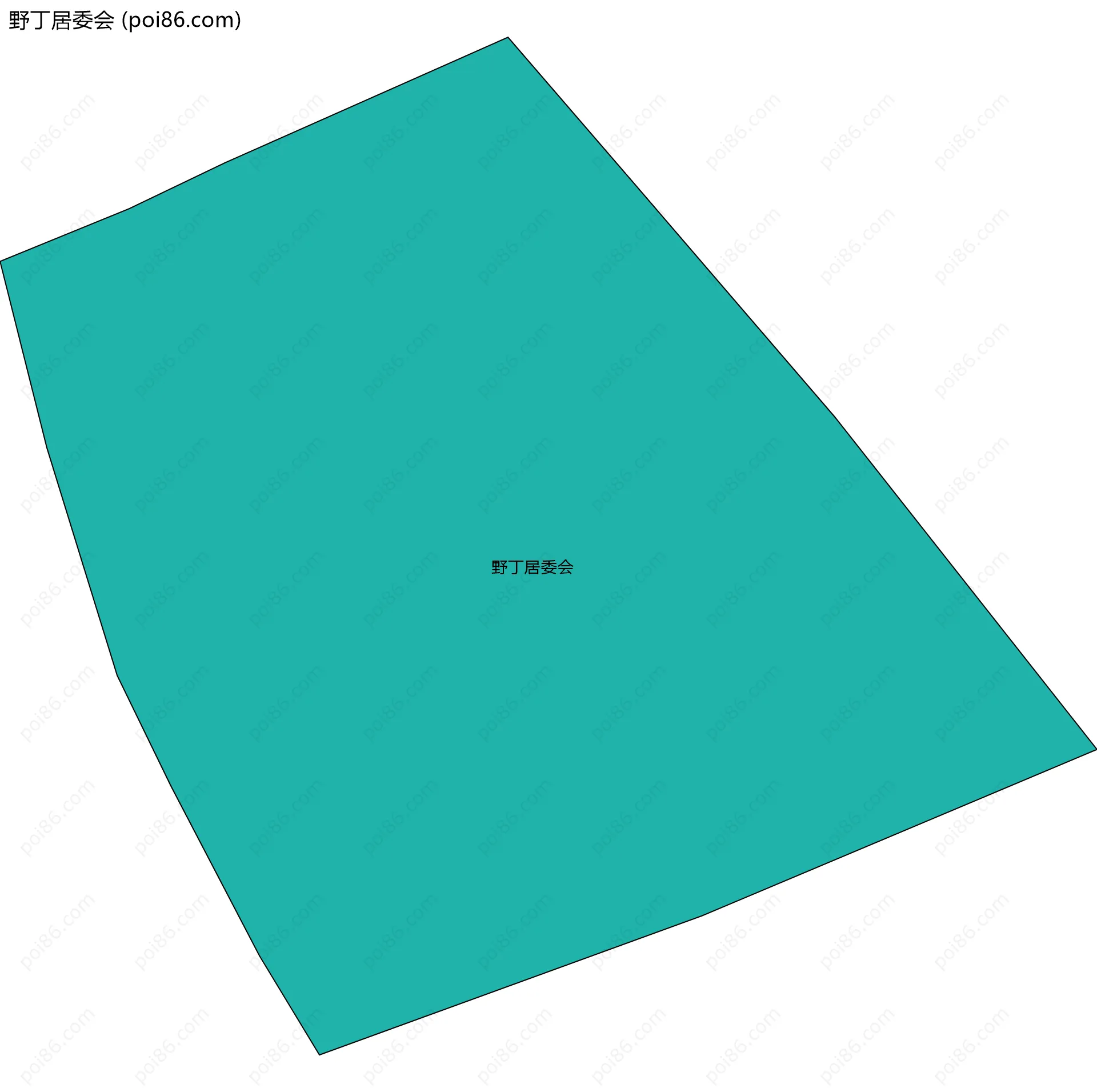 野丁居委会边界地图