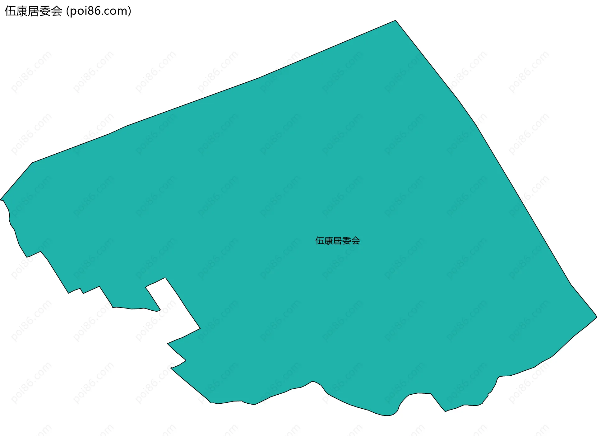 伍康居委会边界地图