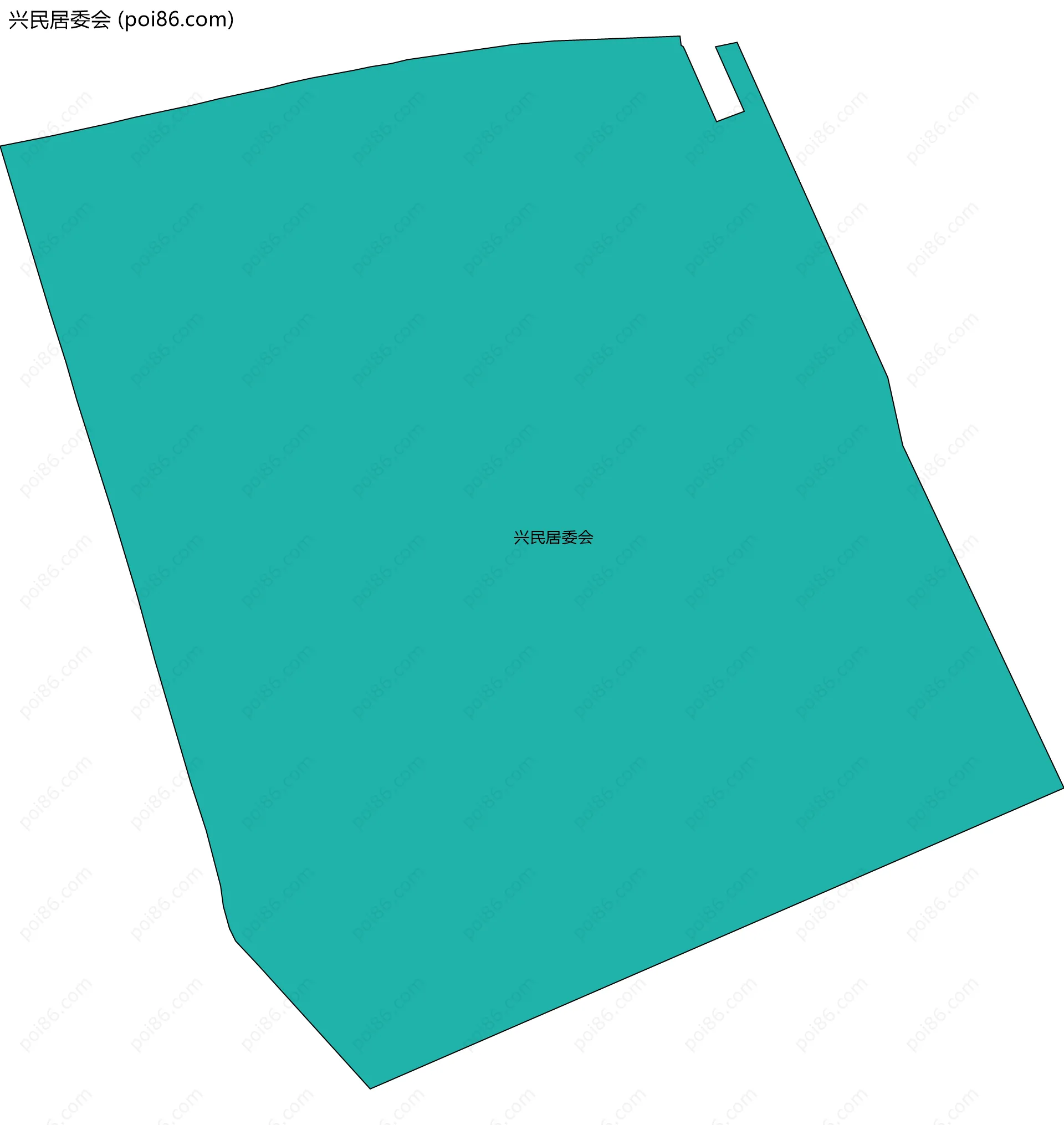 兴民居委会边界地图