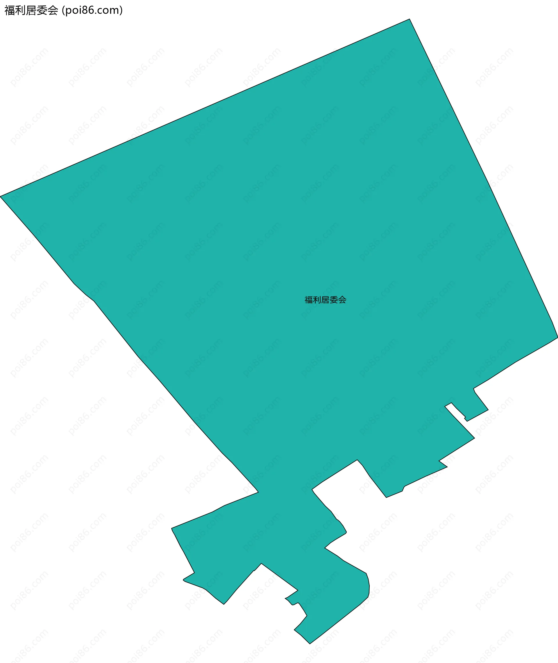 福利居委会边界地图