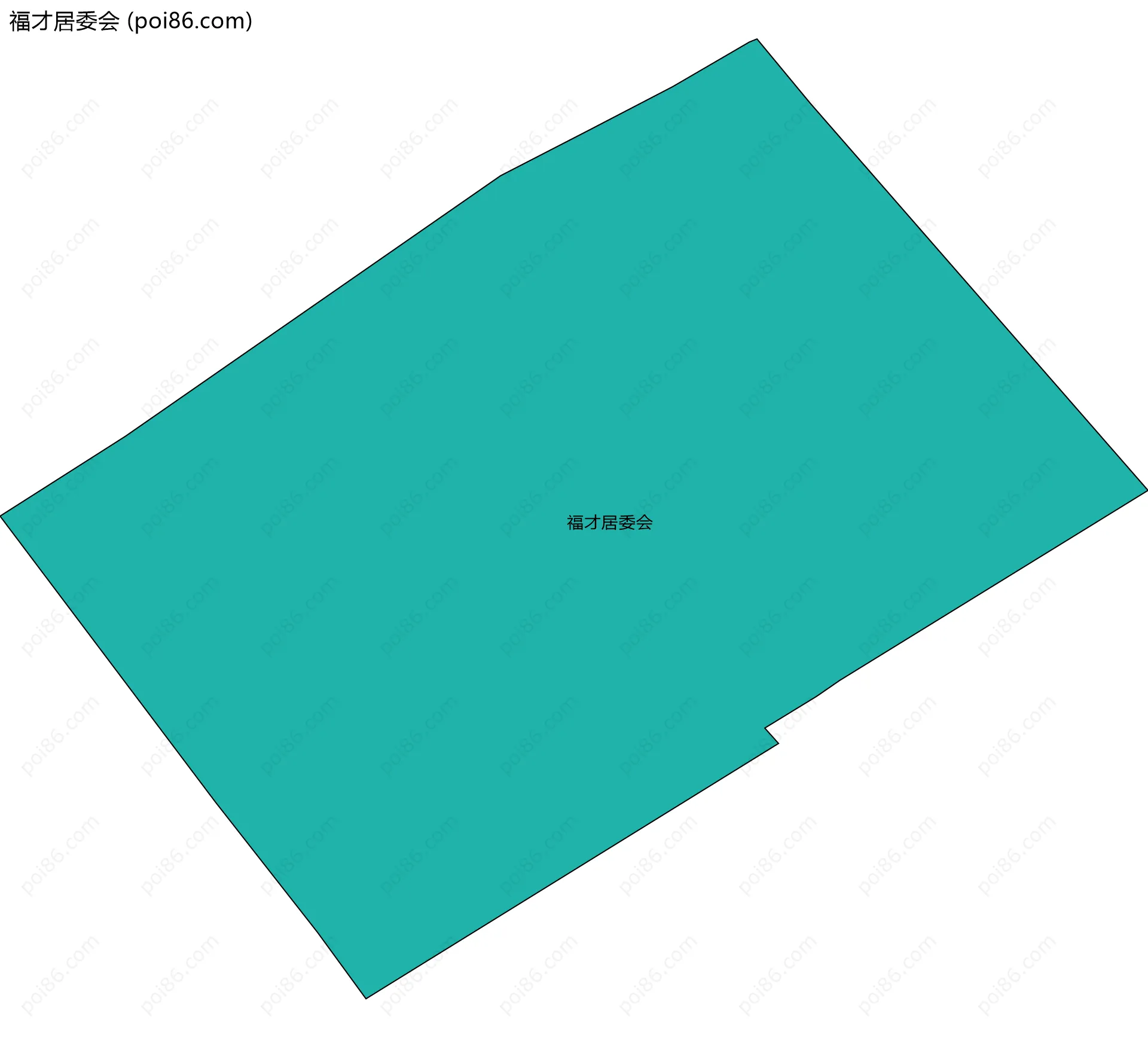 福才居委会边界地图
