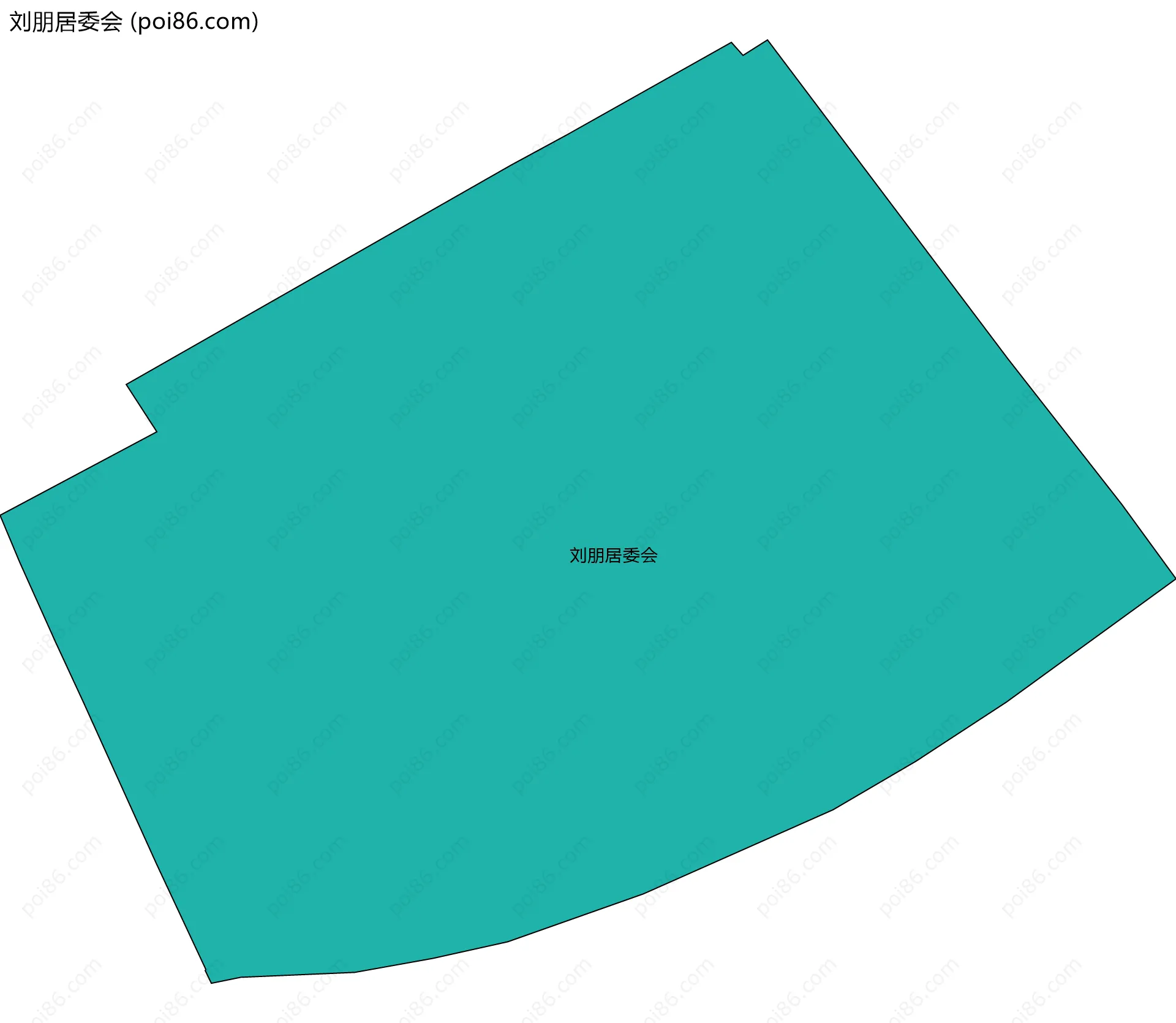 刘朋居委会边界地图