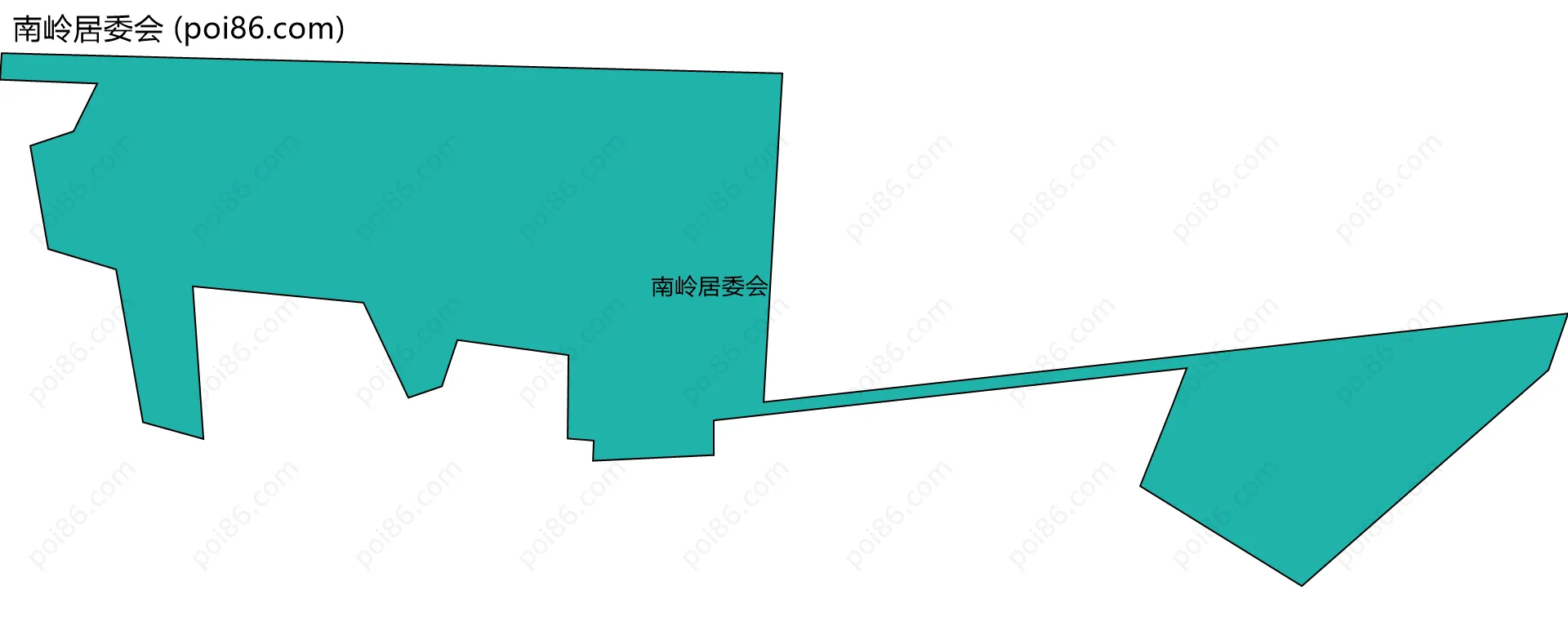 南岭居委会边界地图