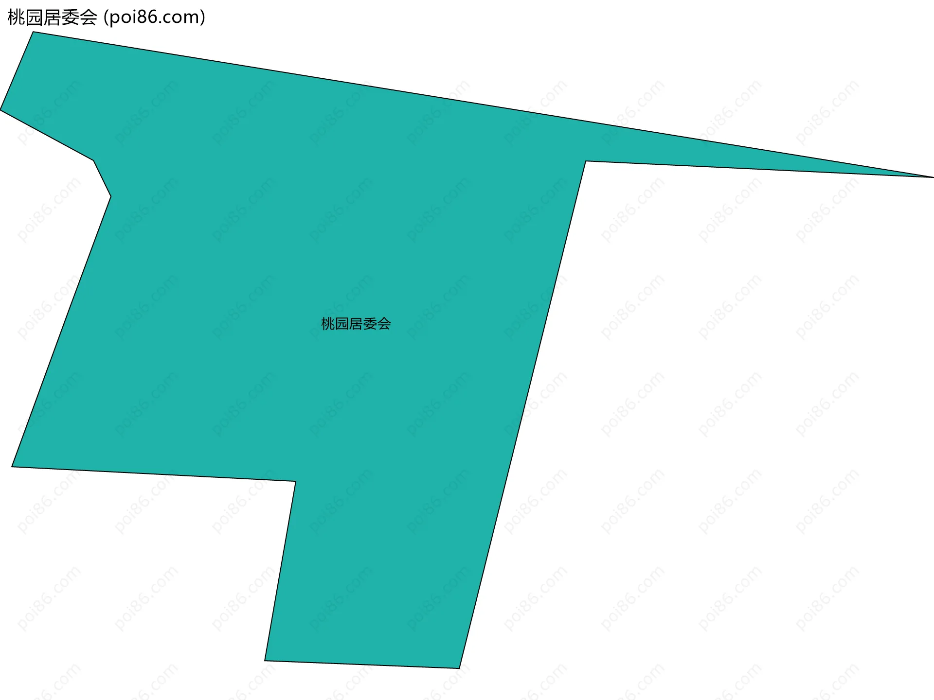 桃园居委会边界地图