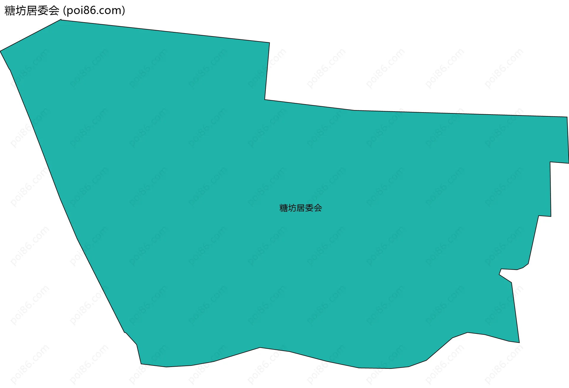 糖坊居委会边界地图