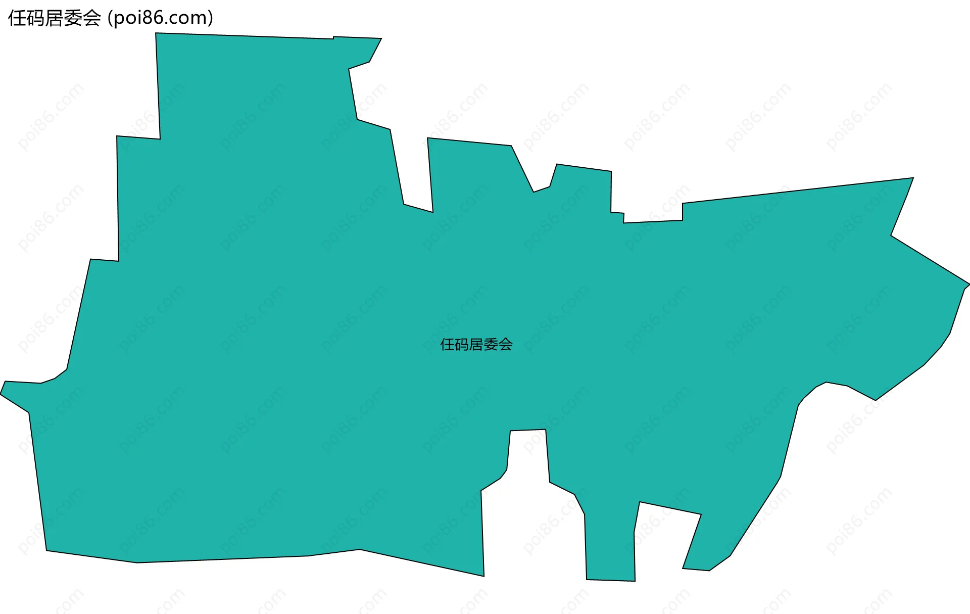 任码居委会边界地图