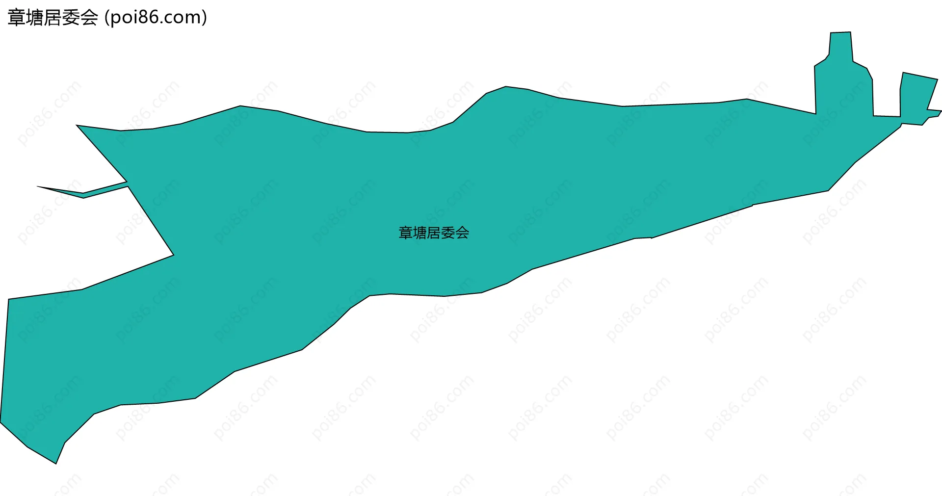 章塘居委会边界地图