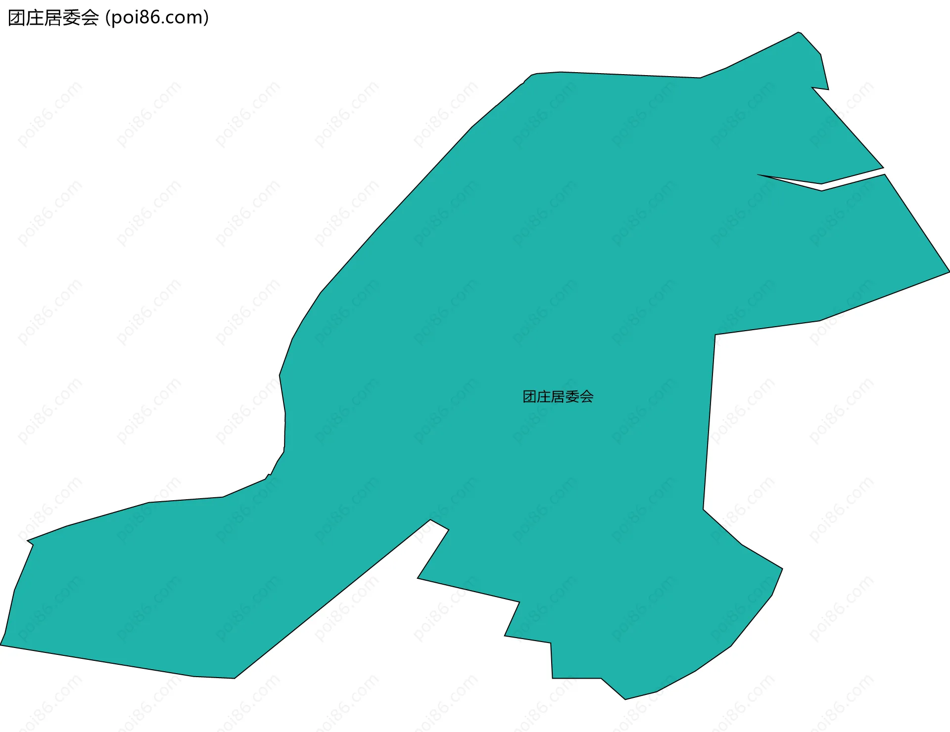 团庄居委会边界地图