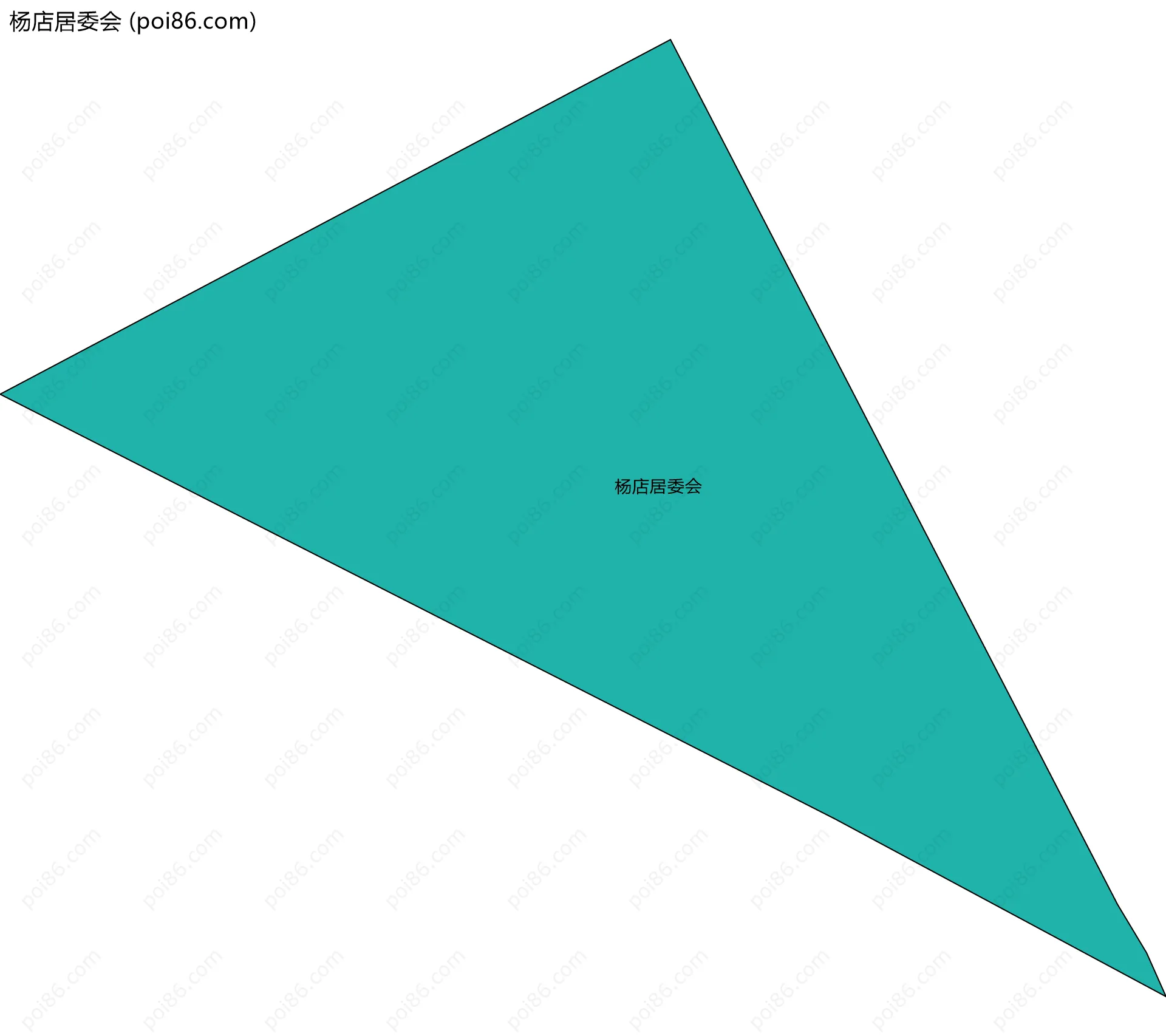 杨店居委会边界地图