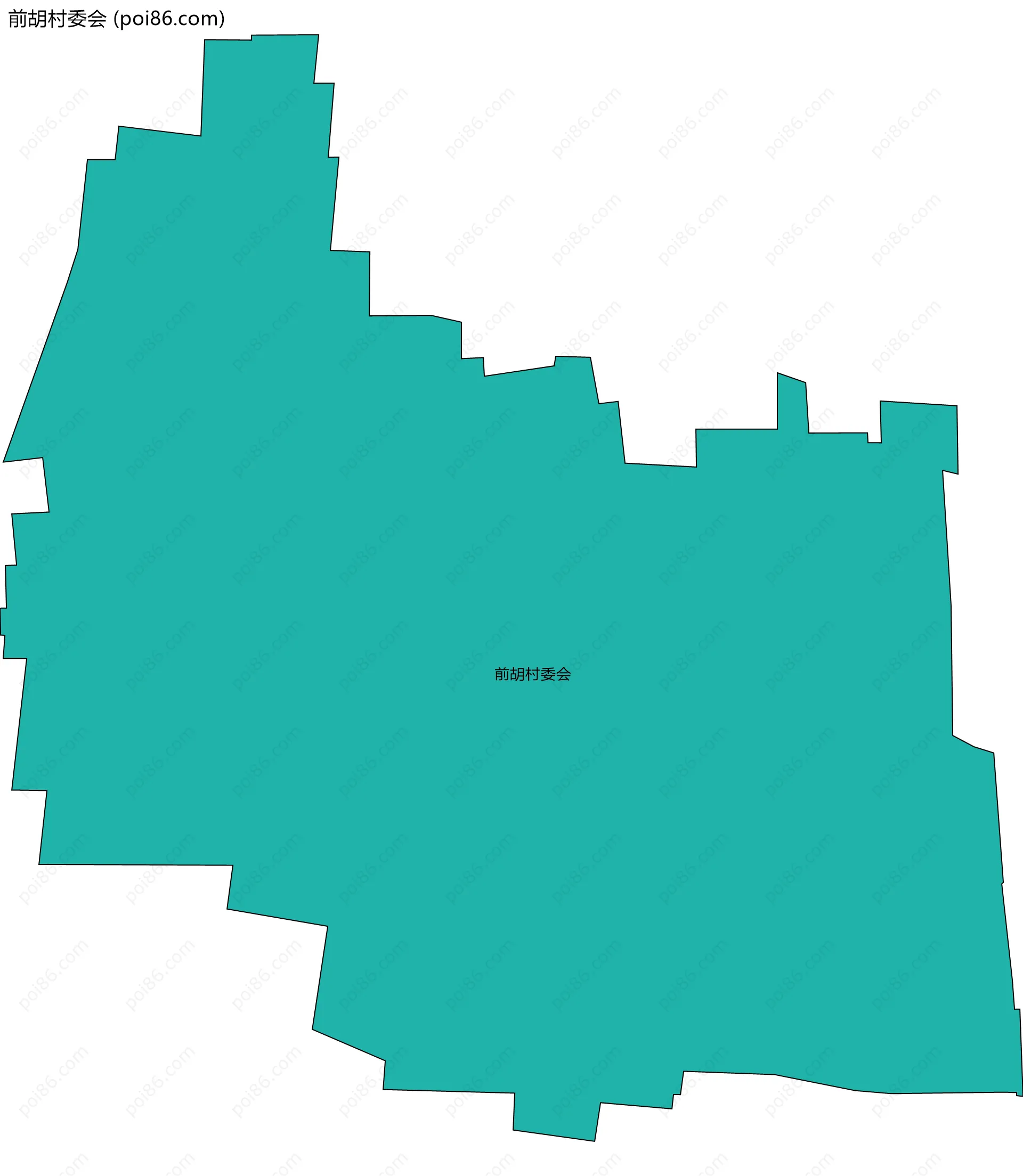 前胡村委会边界地图