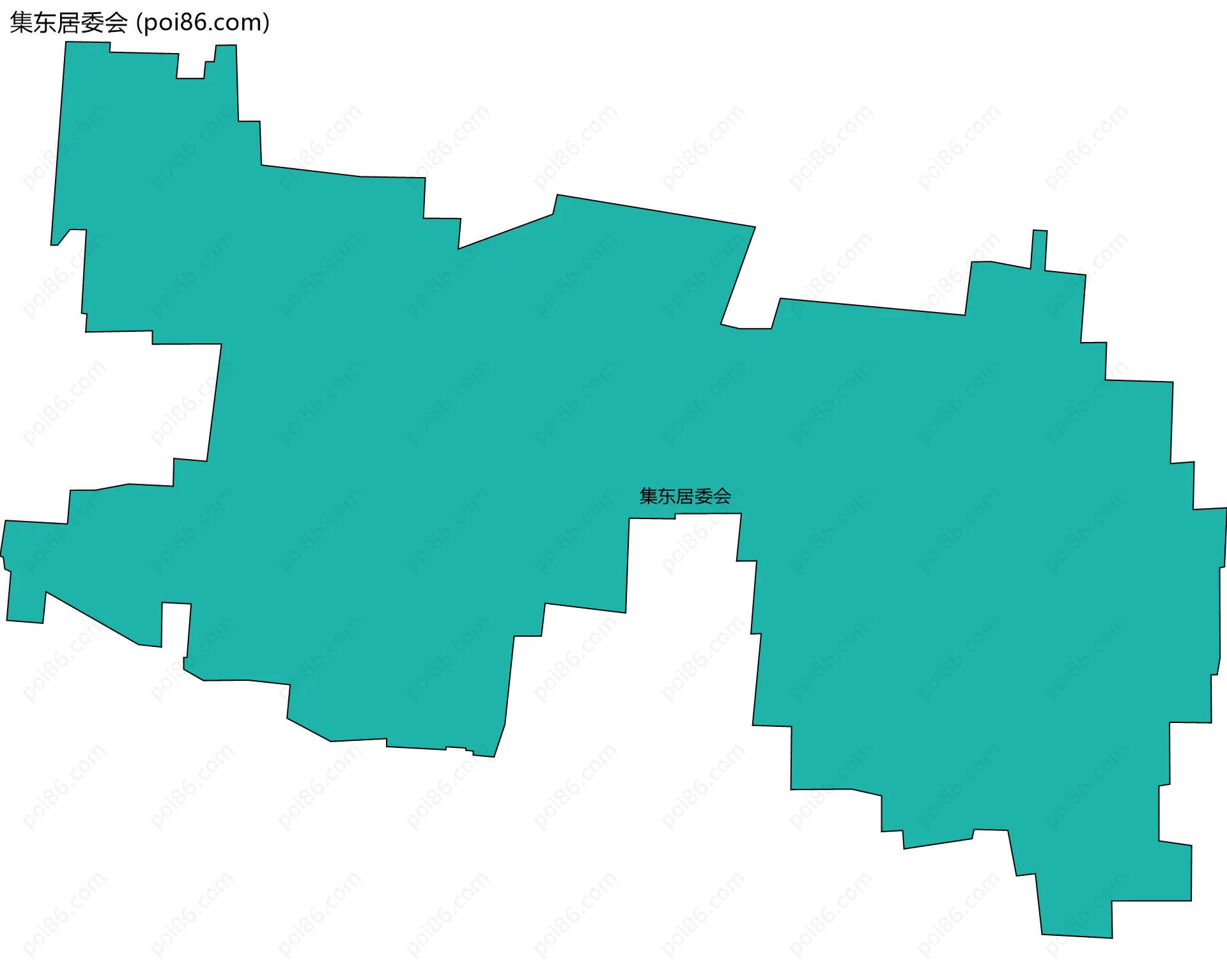 集东居委会边界地图