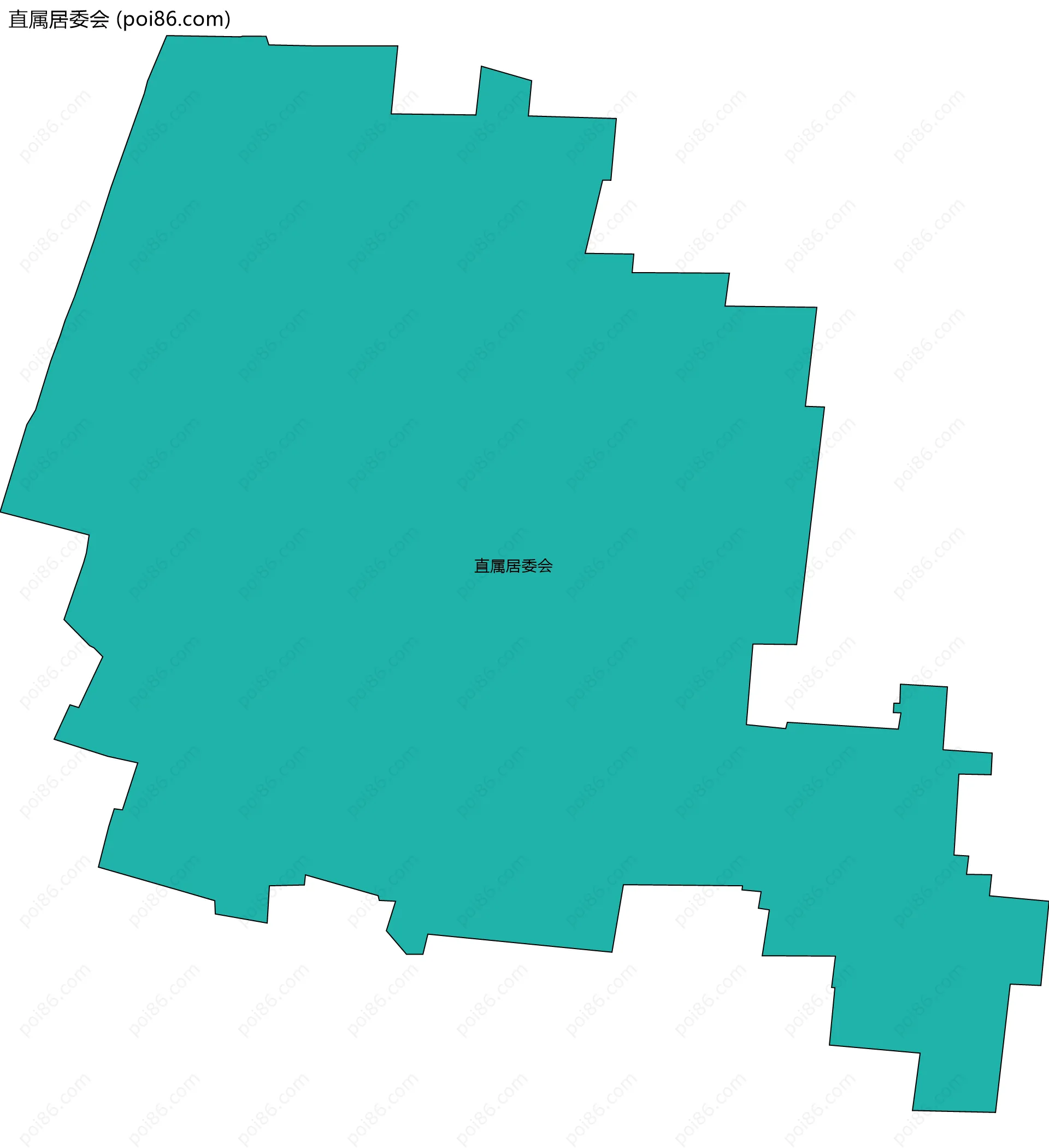 直属居委会边界地图