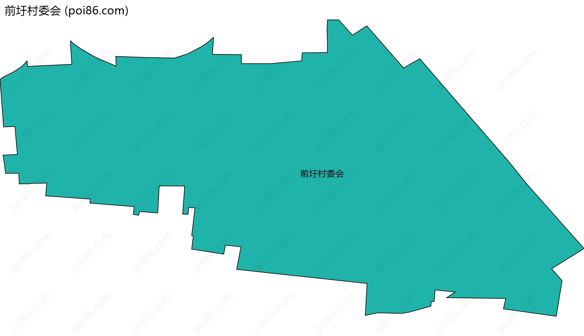 前圩村委会边界地图