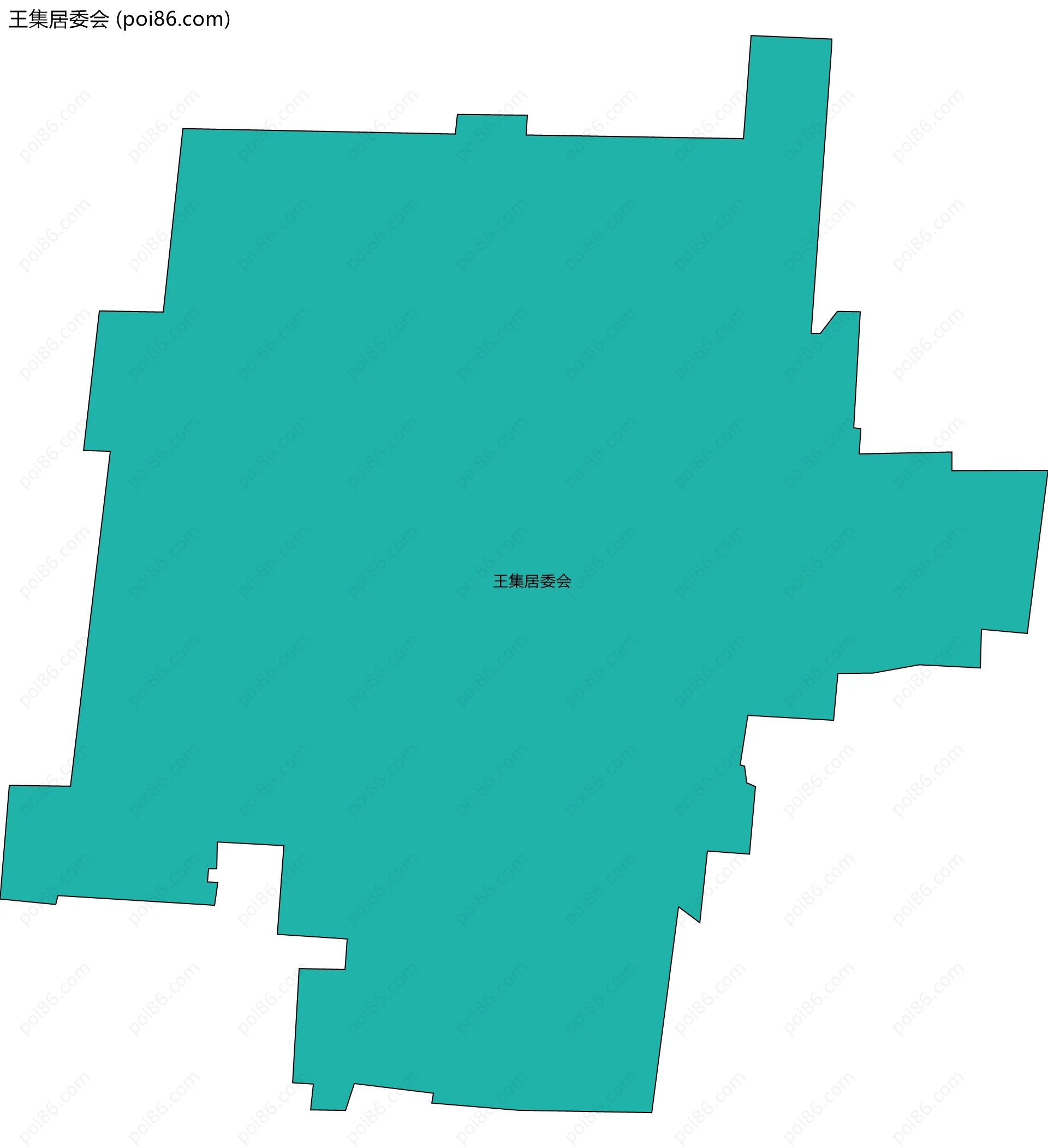 王集居委会边界地图