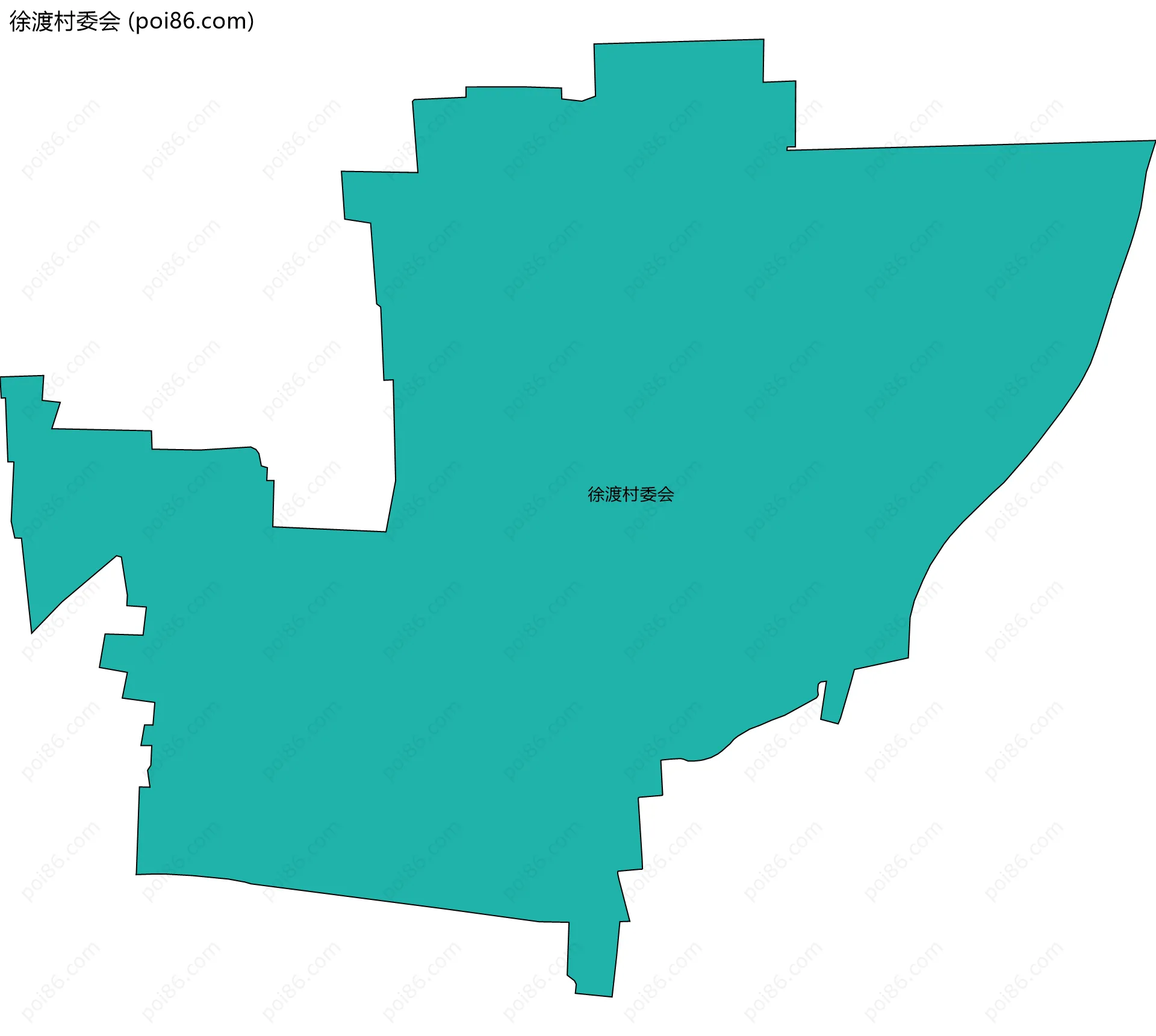 徐渡村委会边界地图