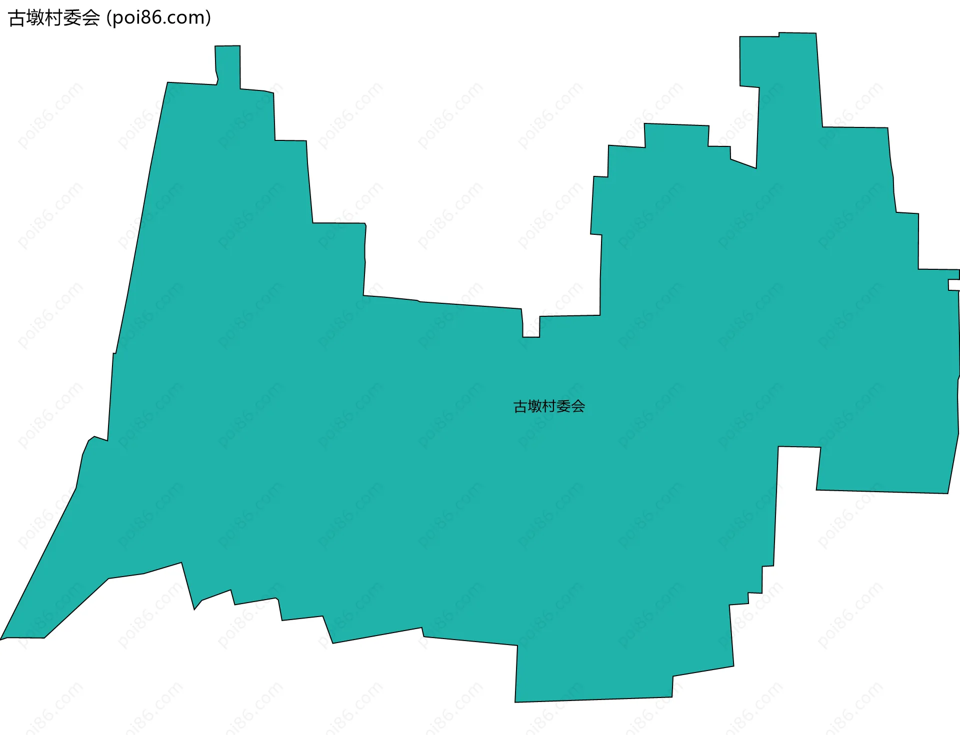 古墩村委会边界地图