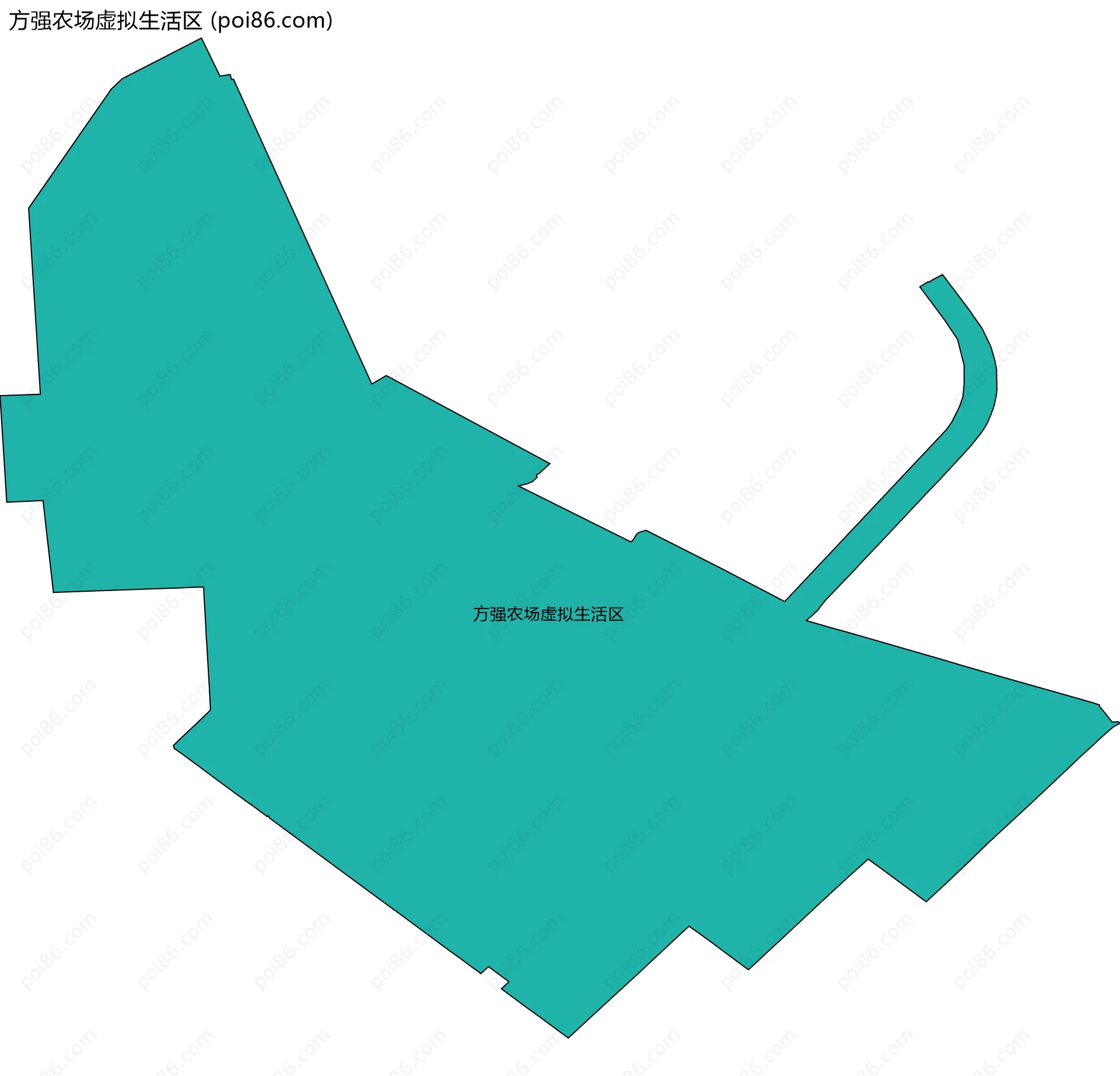 方强农场虚拟生活区边界地图