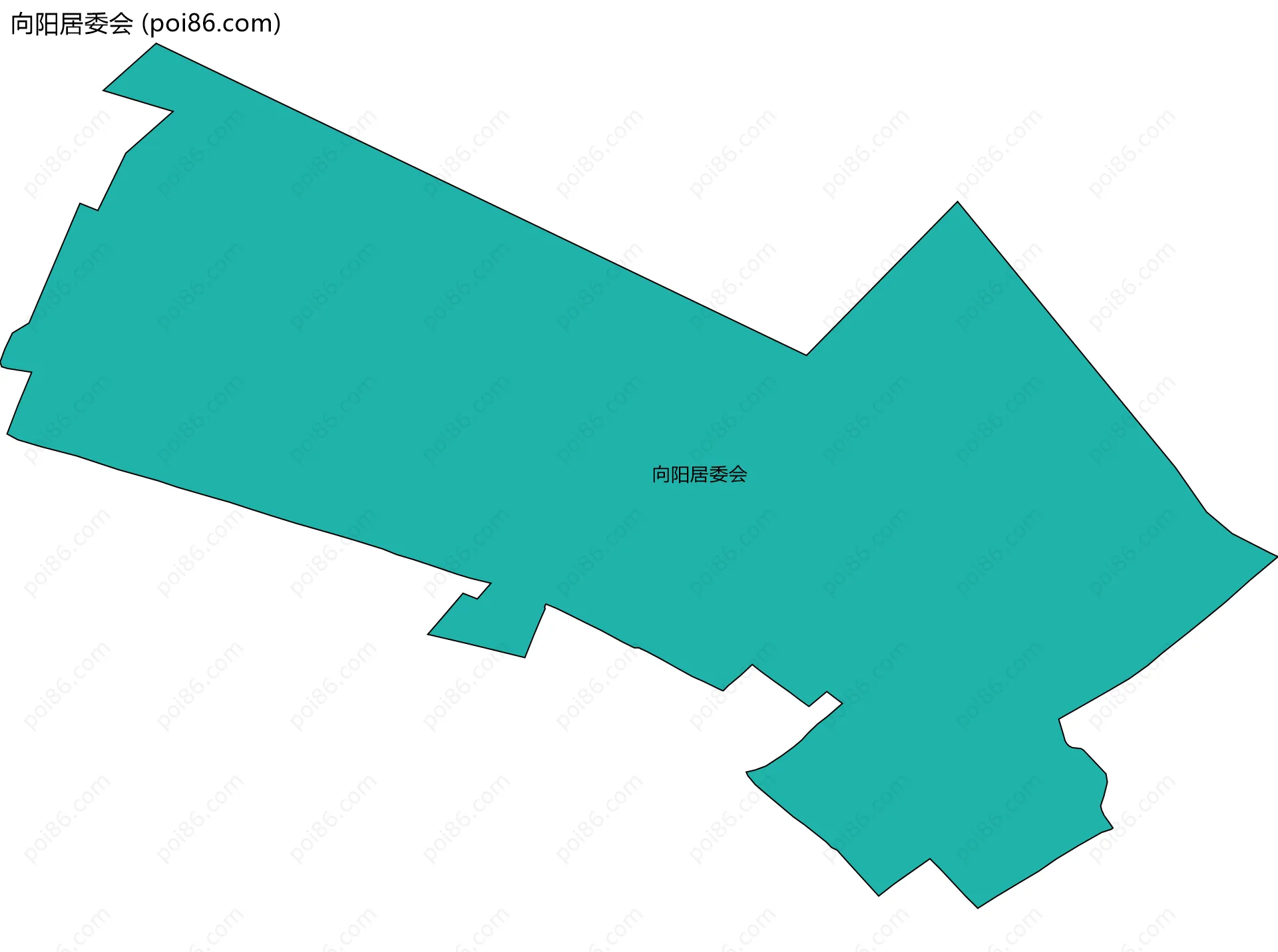 向阳居委会边界地图