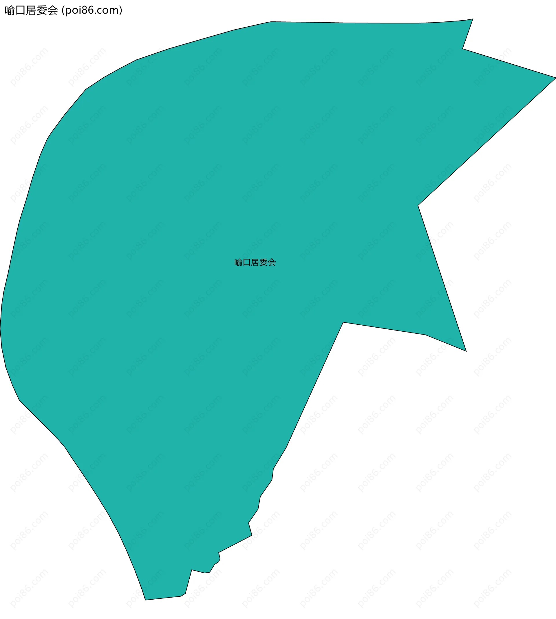 喻口居委会边界地图