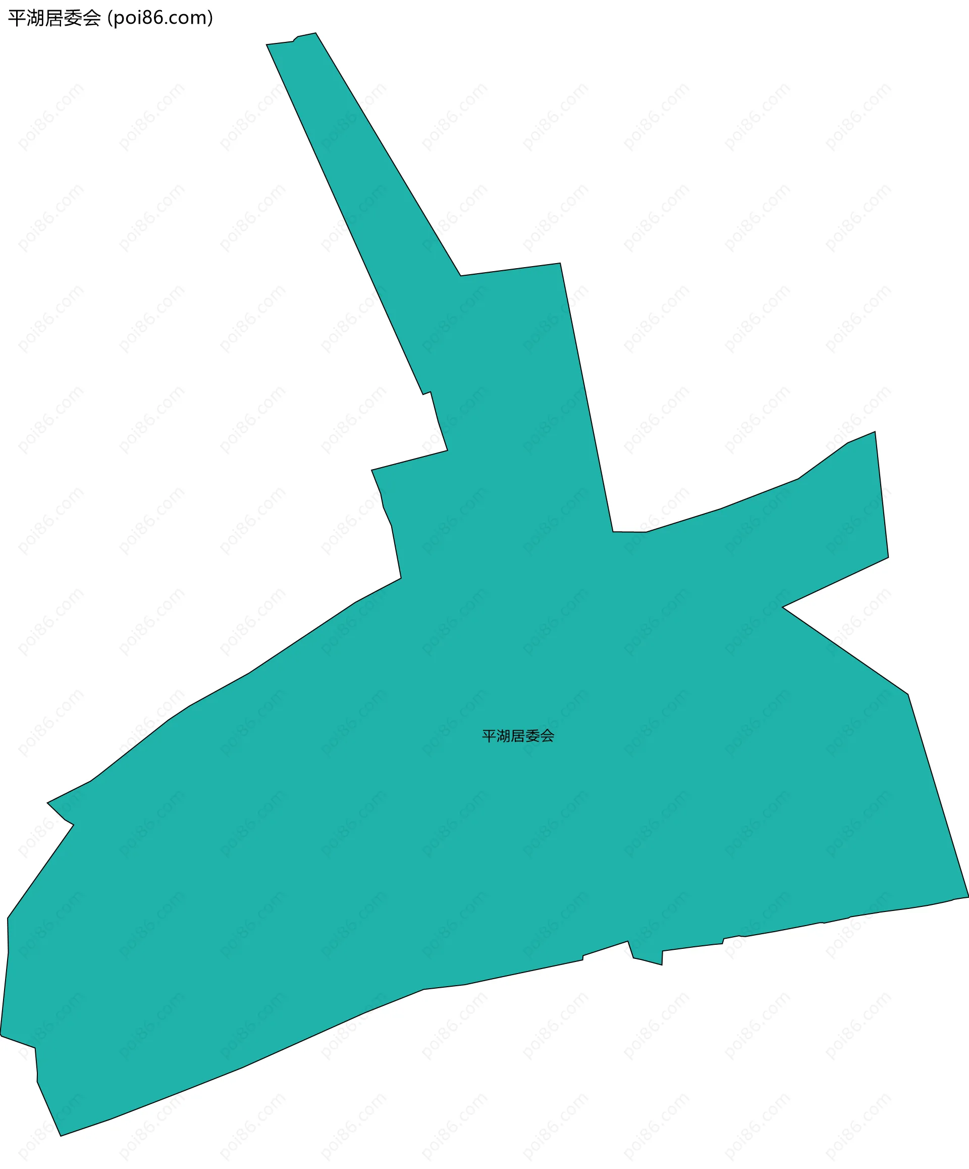 平湖居委会边界地图